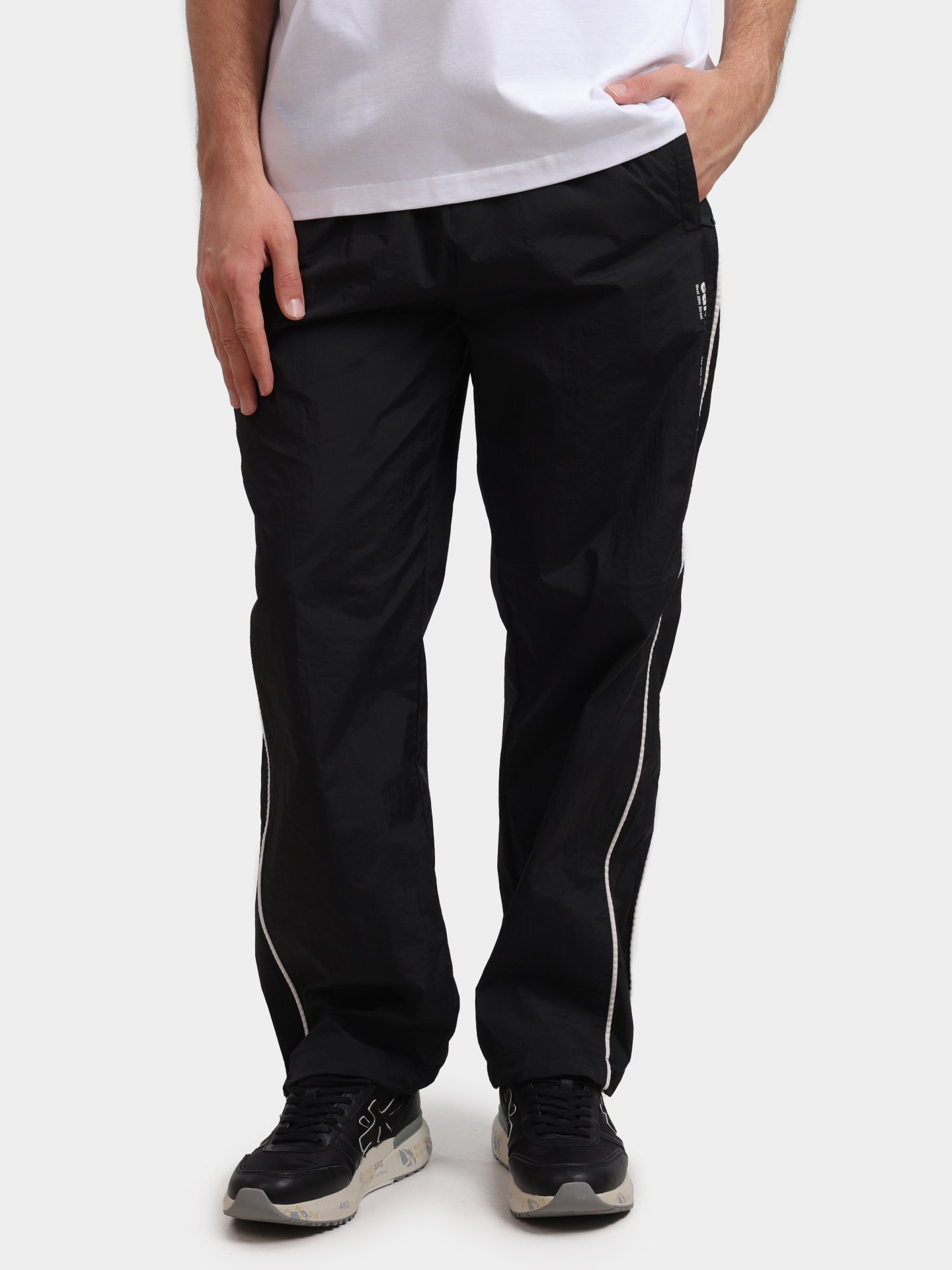 Брюки Calvin Klein LV04RC522G мужские с лампасами — купить в интернет-магазине Verdistore