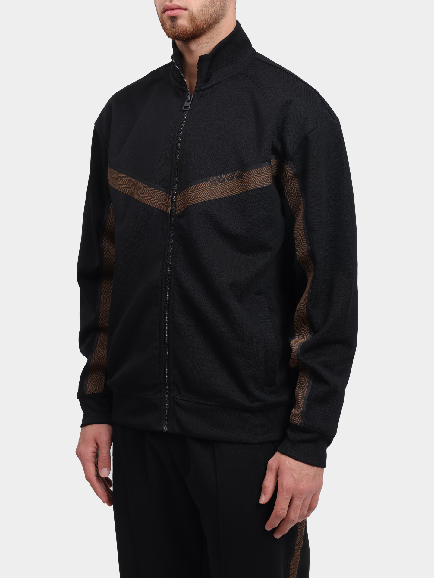 Мастерка Hugo 50542833 001 черная мужская — купить в интернет-магазине Verdistore