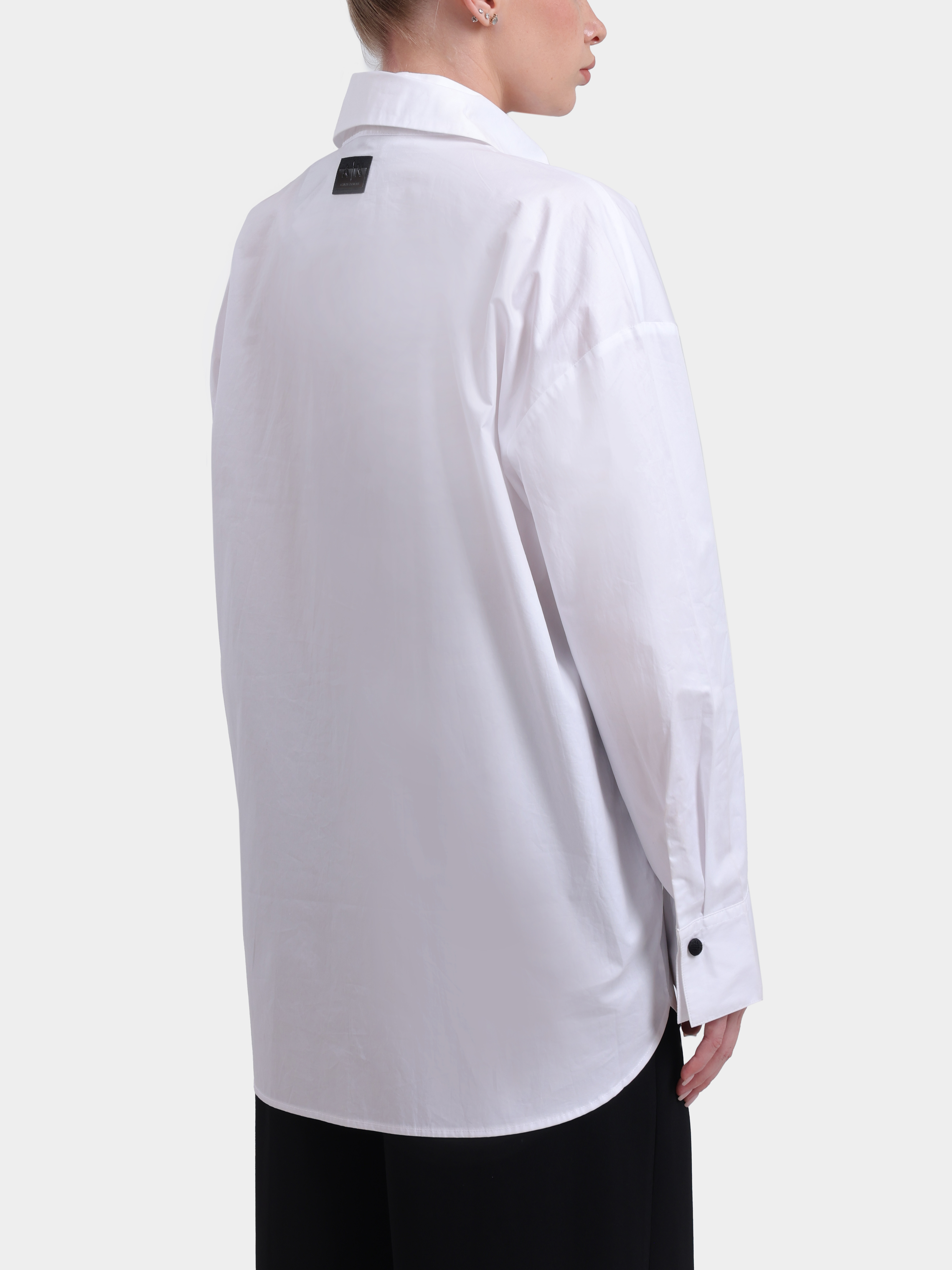 Рубашка Armani Exchange XW000706 AF12812 U0002 хлопковая женская — купить в интернет-магазине Verdistore