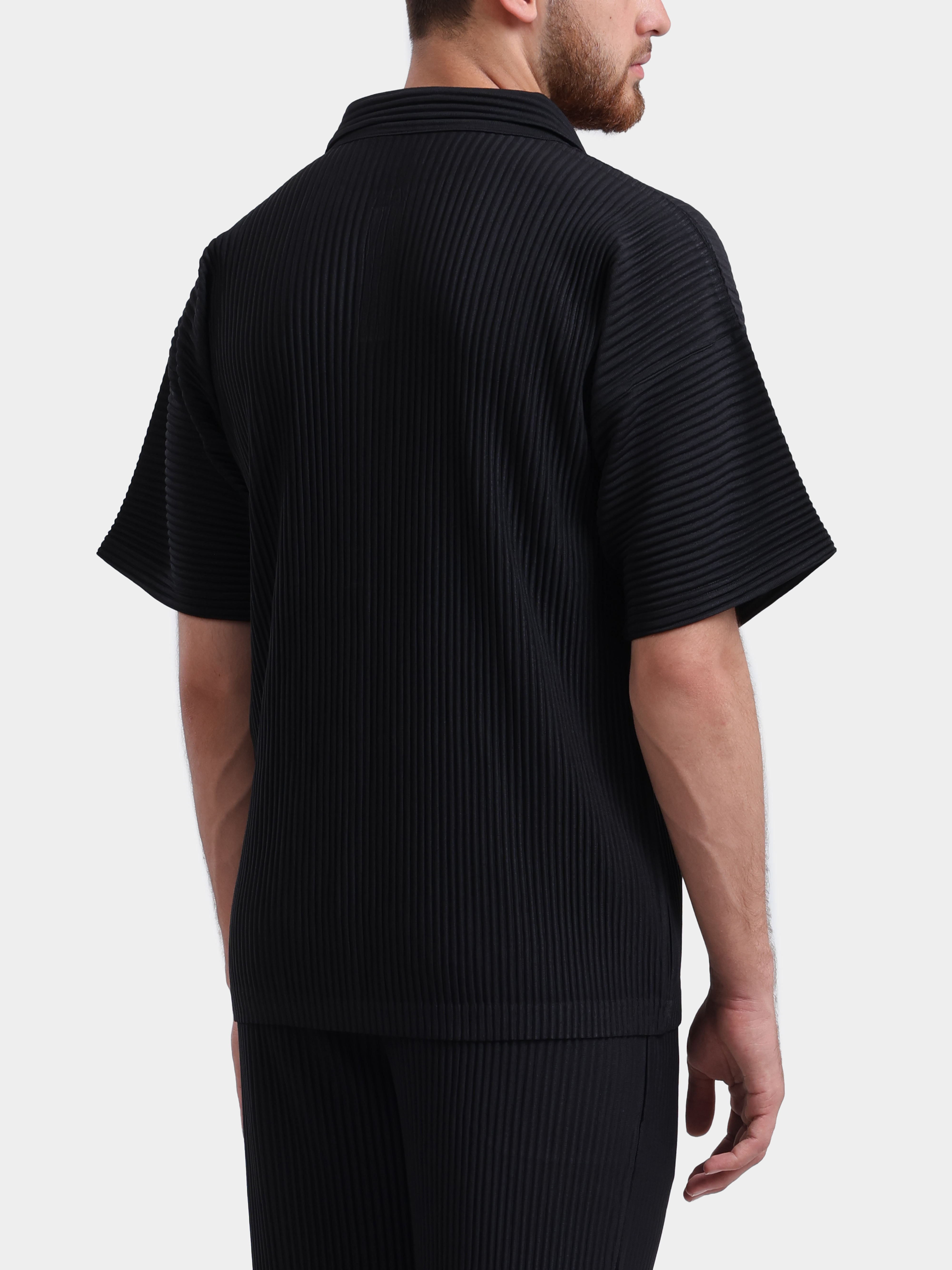 Поло Sphynx pleats 8476-1 черное мужское плиссированное — купить в интернет-магазине Verdistore