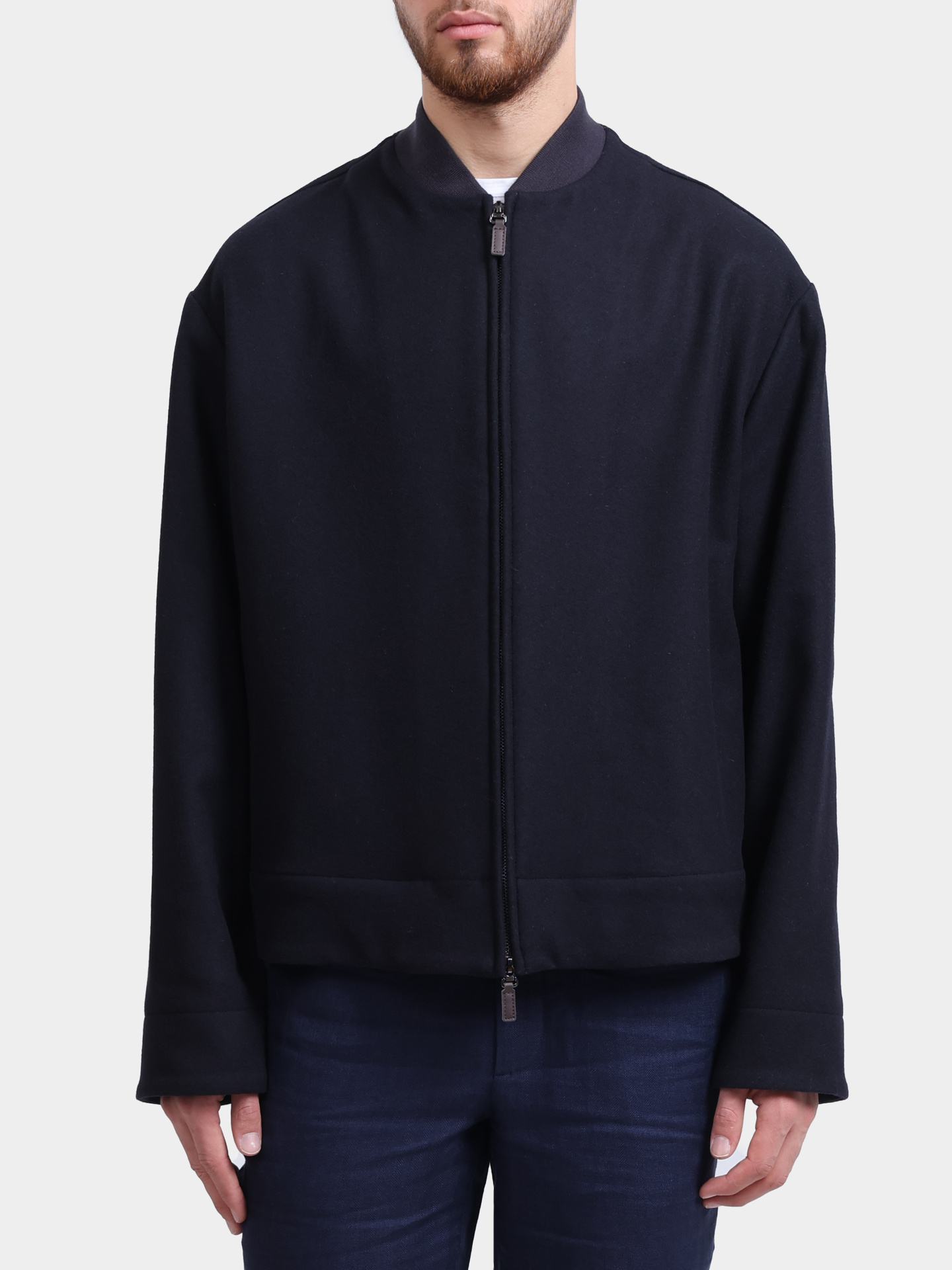 Бомбер Emporio Armani 6D1B6X 1K75Z темно-синий мужской — купить в интернет-магазине Verdistore