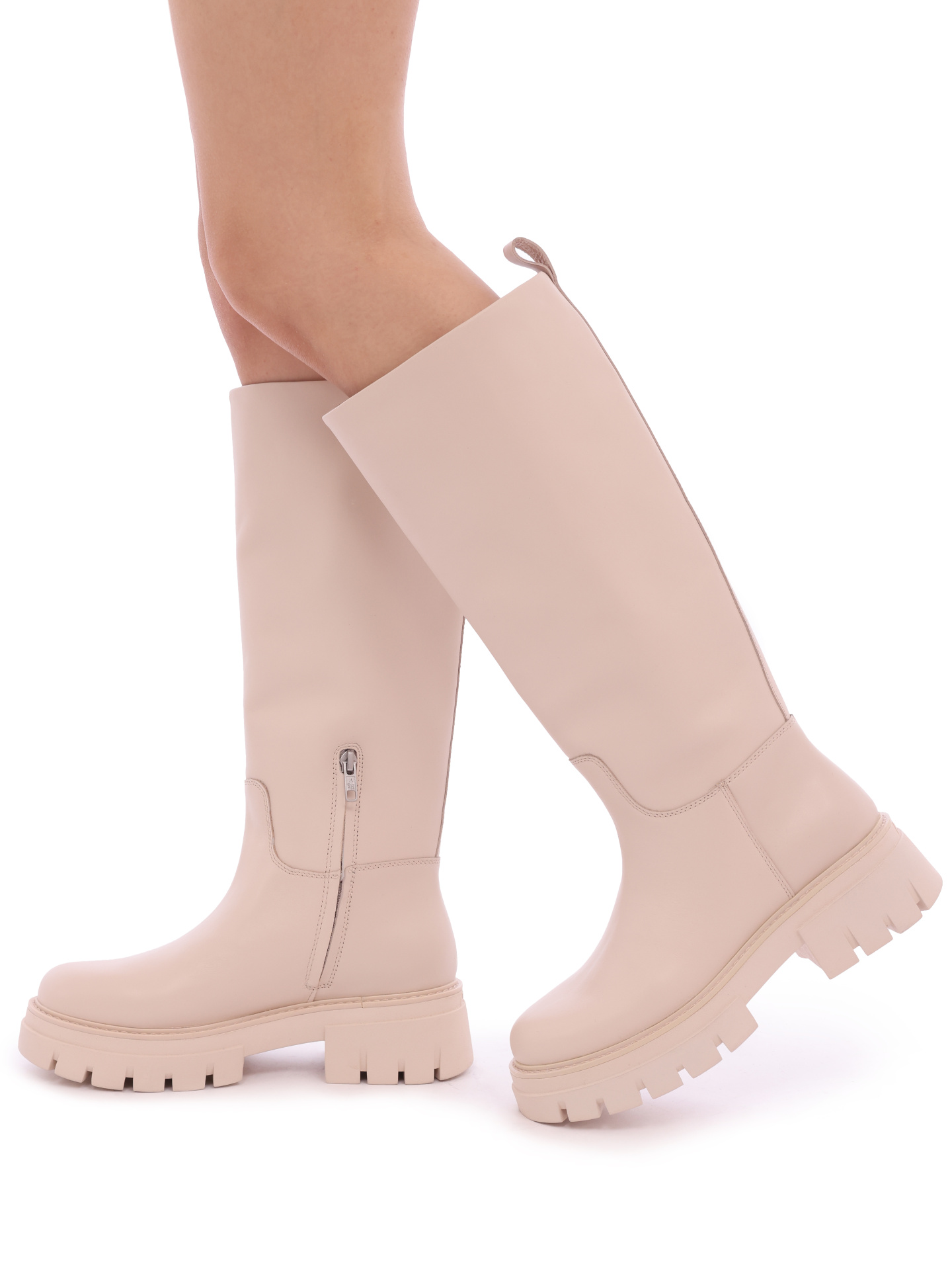 Сапоги LUCKY 002 светло-розовые женские с широким голенищем — купить в интернет-магазине Verdistore