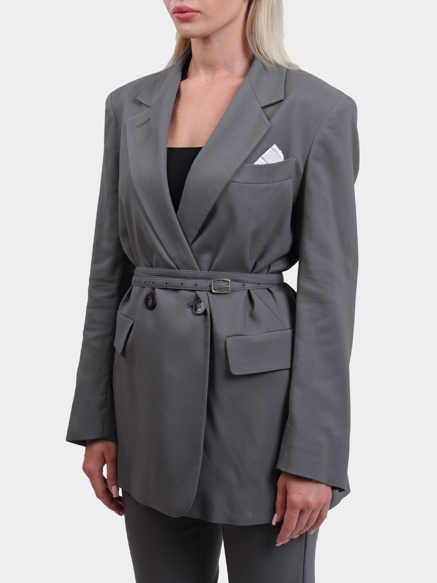 Жакет MARELLA MANISA 005 двубортный женский с ремнем — купить в интернет-магазине Verdistore