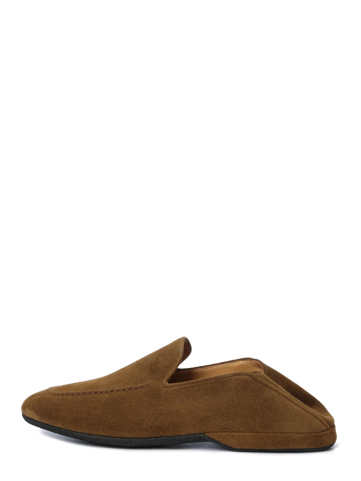 Мокасины коричневые замшевые на черной подошве — купить в интернет-магазине Verdistore