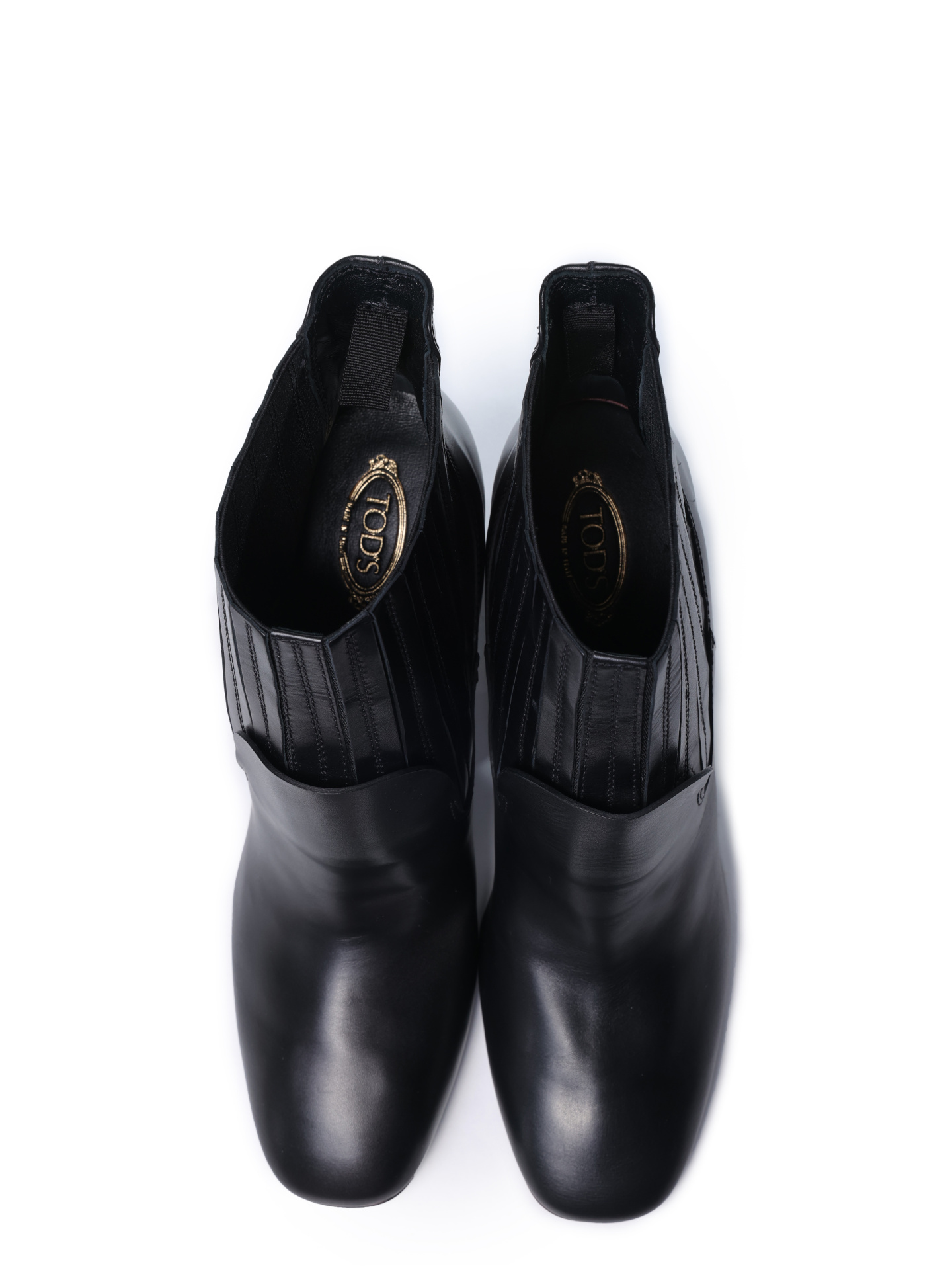 Ботильоны XXW11B0AA40GOCB999 черные кожаные на высоком каблуке  — купить в интернет-магазине Verdistore