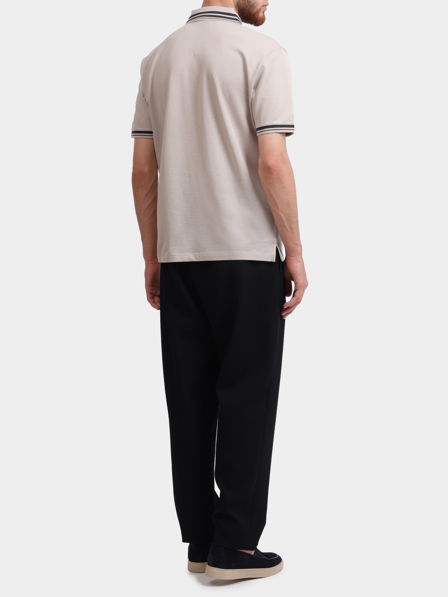 Поло Emporio Armani EM000859 AF12955 U1098 хлопковое мужское — купить в интернет-магазине Verdistore