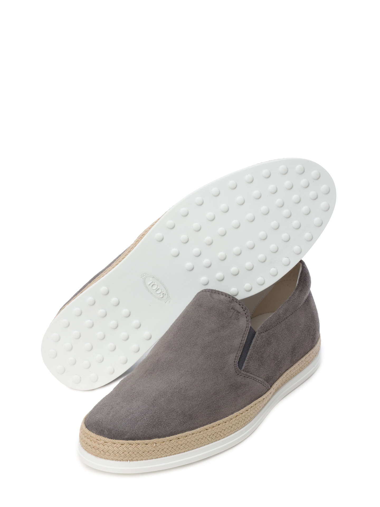 Слипоны замшевые коричневые на комбинированной подошве — купить в интернет-магазине Verdistore