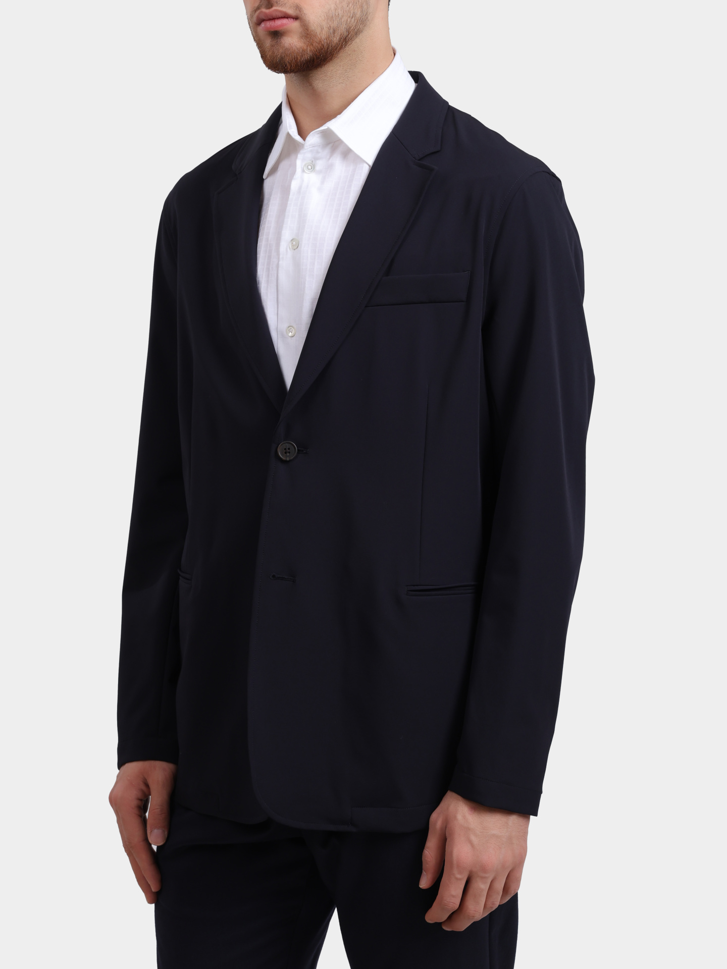 Пиджак Emporio Armani EM001012 AF10047 UB118 черный мужской прямого кроя — купить в интернет-магазине Verdistore