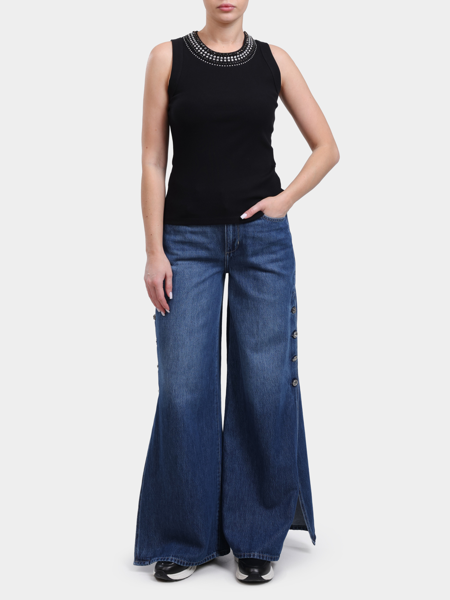 Топ Liu-Jo WA6490 J4822 P9368 черный женский — купить в интернет-магазине Verdistore