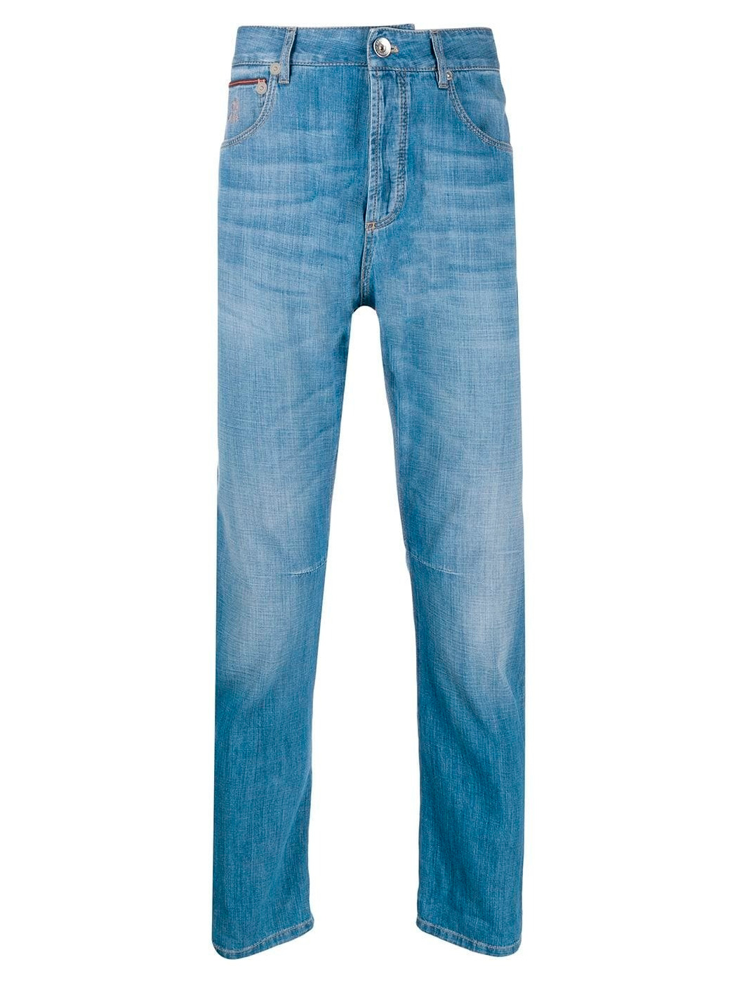 Джинсы Brunello Cucinelli ME645X1290 C1470 голубые мужские — купить в интернет-магазине Verdistore
