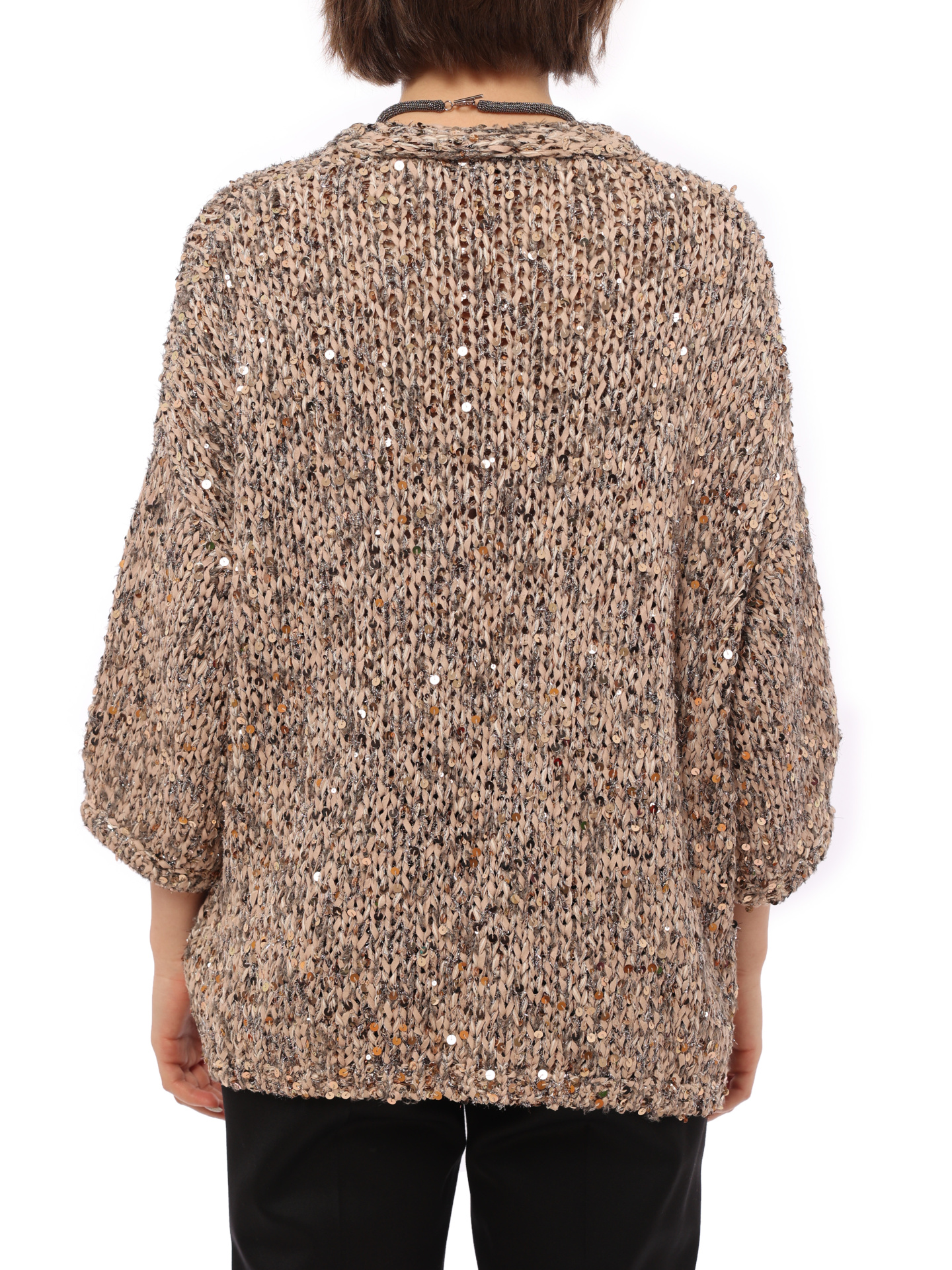 Кардиган Brunello Cucinelli M4I344006 бежевый женский трикотажный — купить в интернет-магазине Verdistore