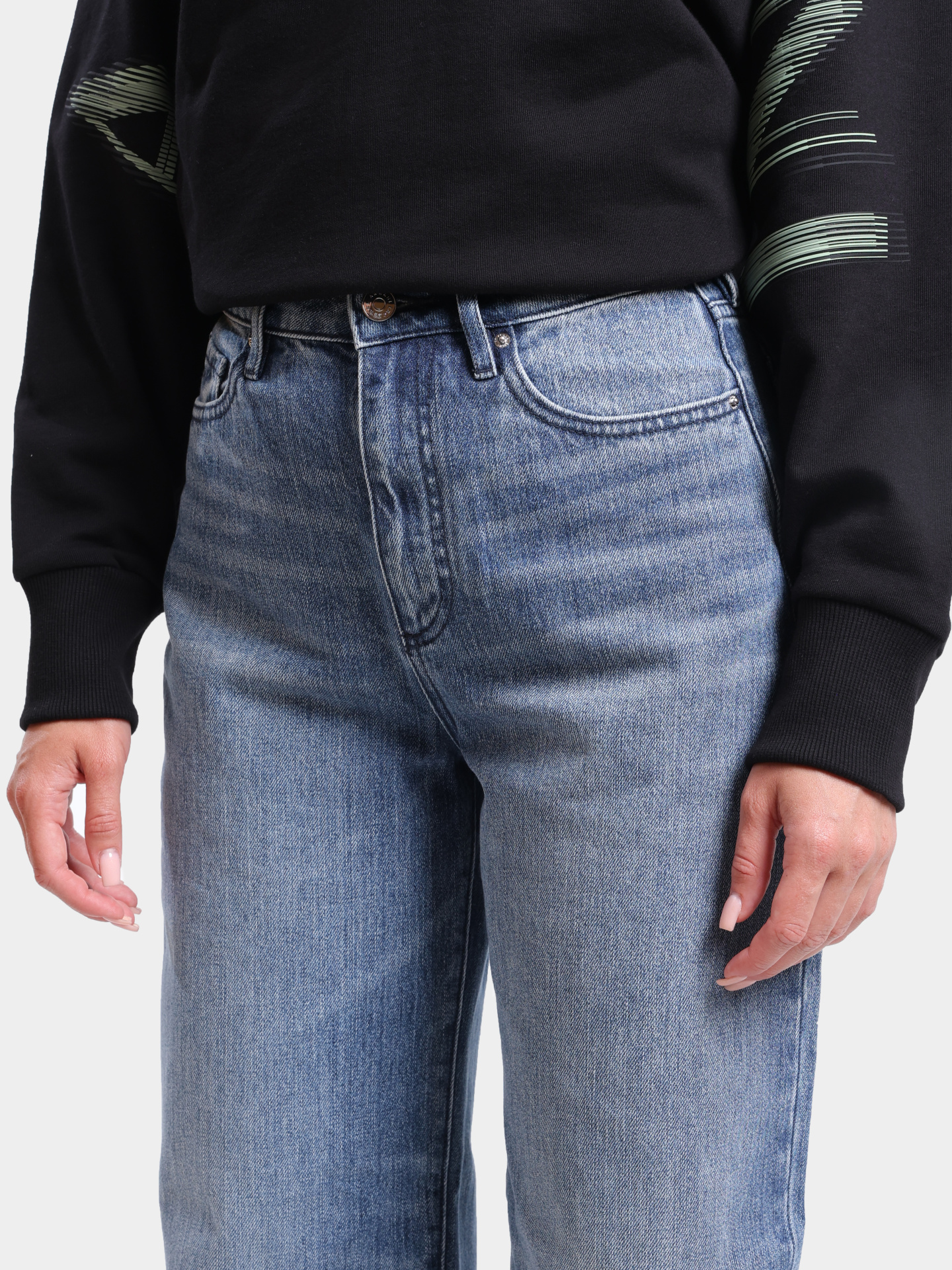 Джинсы Armani Exchange XW000100 AF12845 MB001 голубые женские — купить в интернет-магазине Verdistore