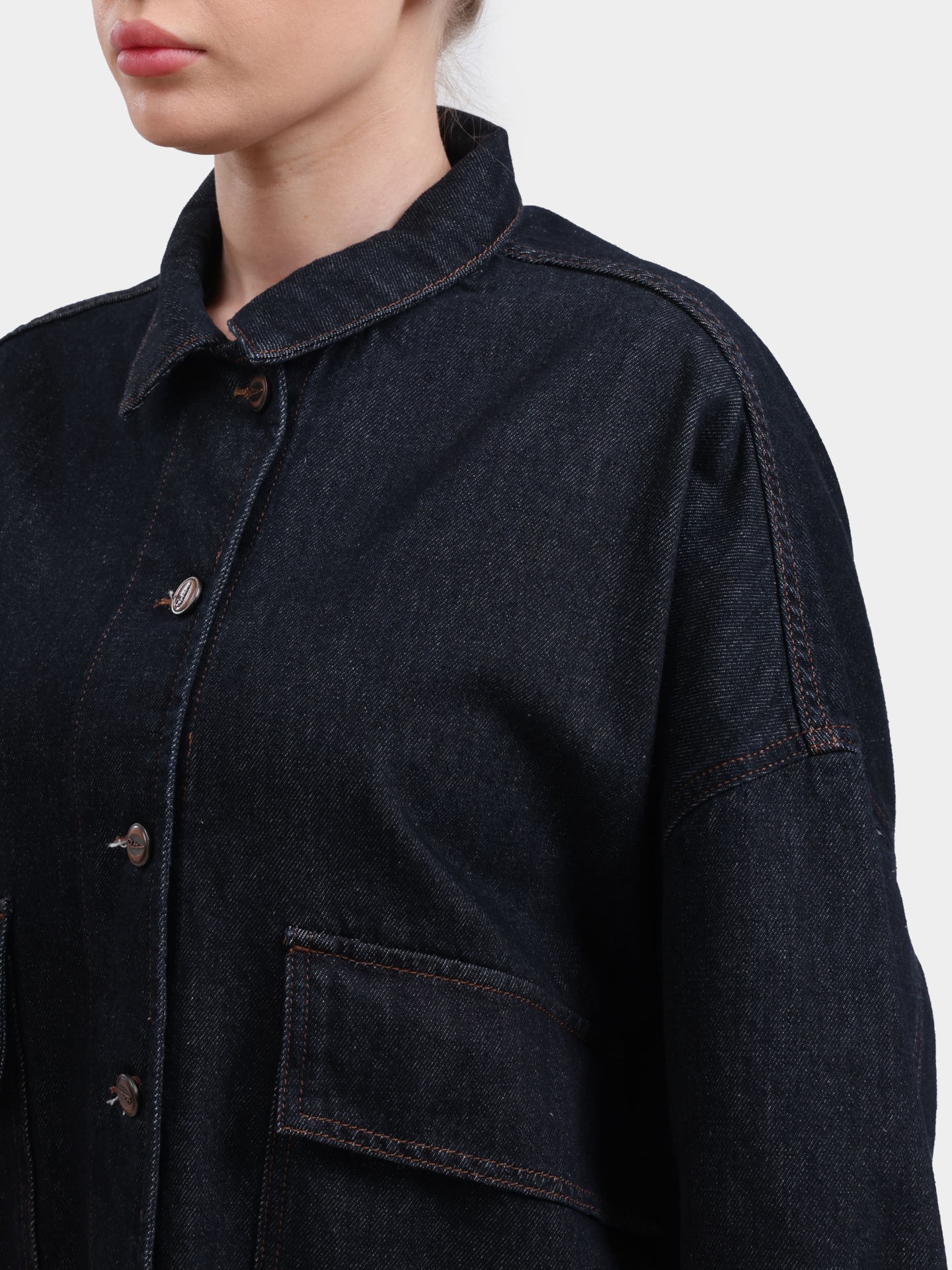 Куртка 1421-1567-01 A-03 синяя джинсовая женская — купить в интернет-магазине Verdistore