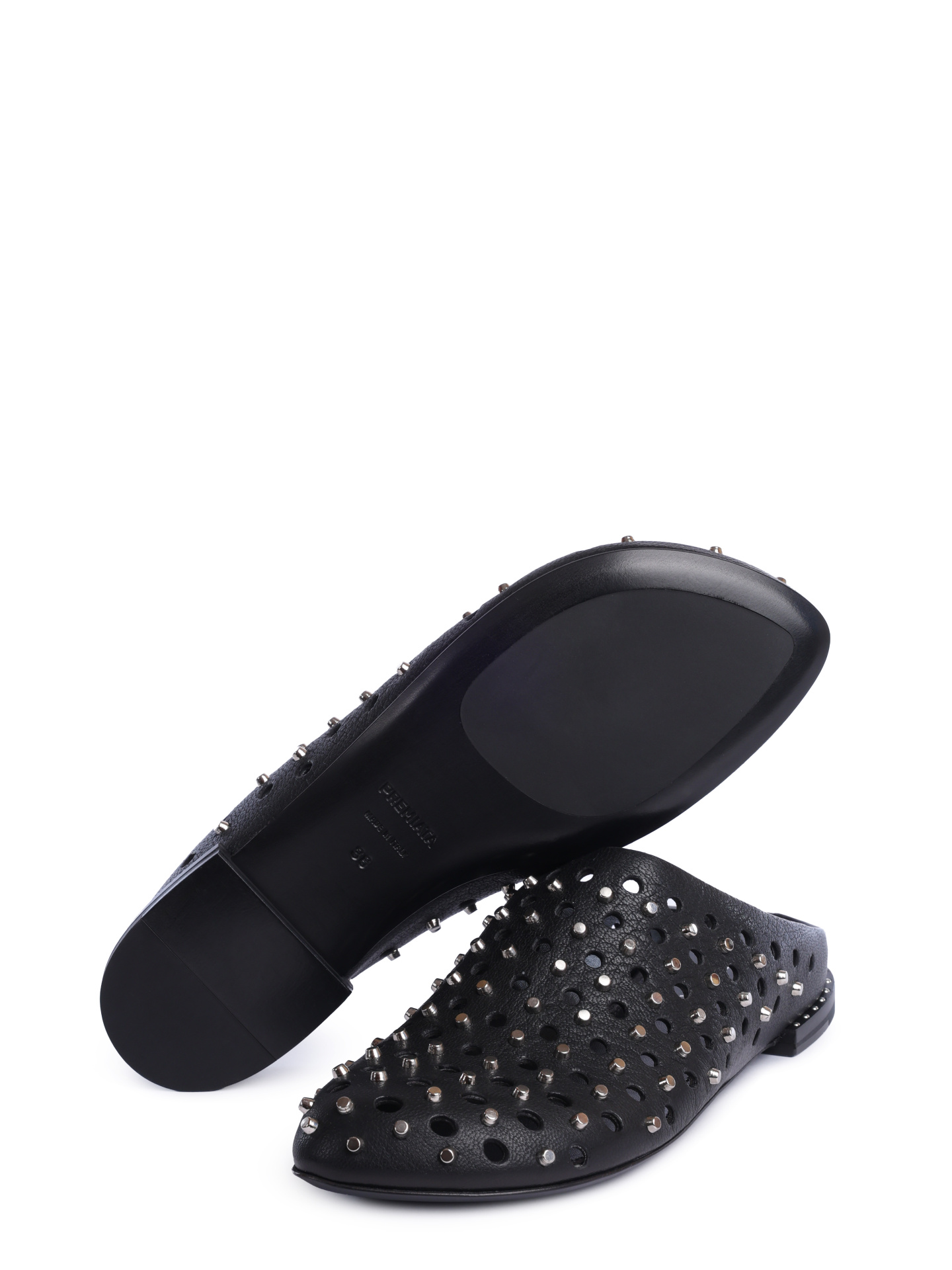 Мюли Premiata M6942 кожаные женские с заклепками — купить в интернет-магазине Verdistore