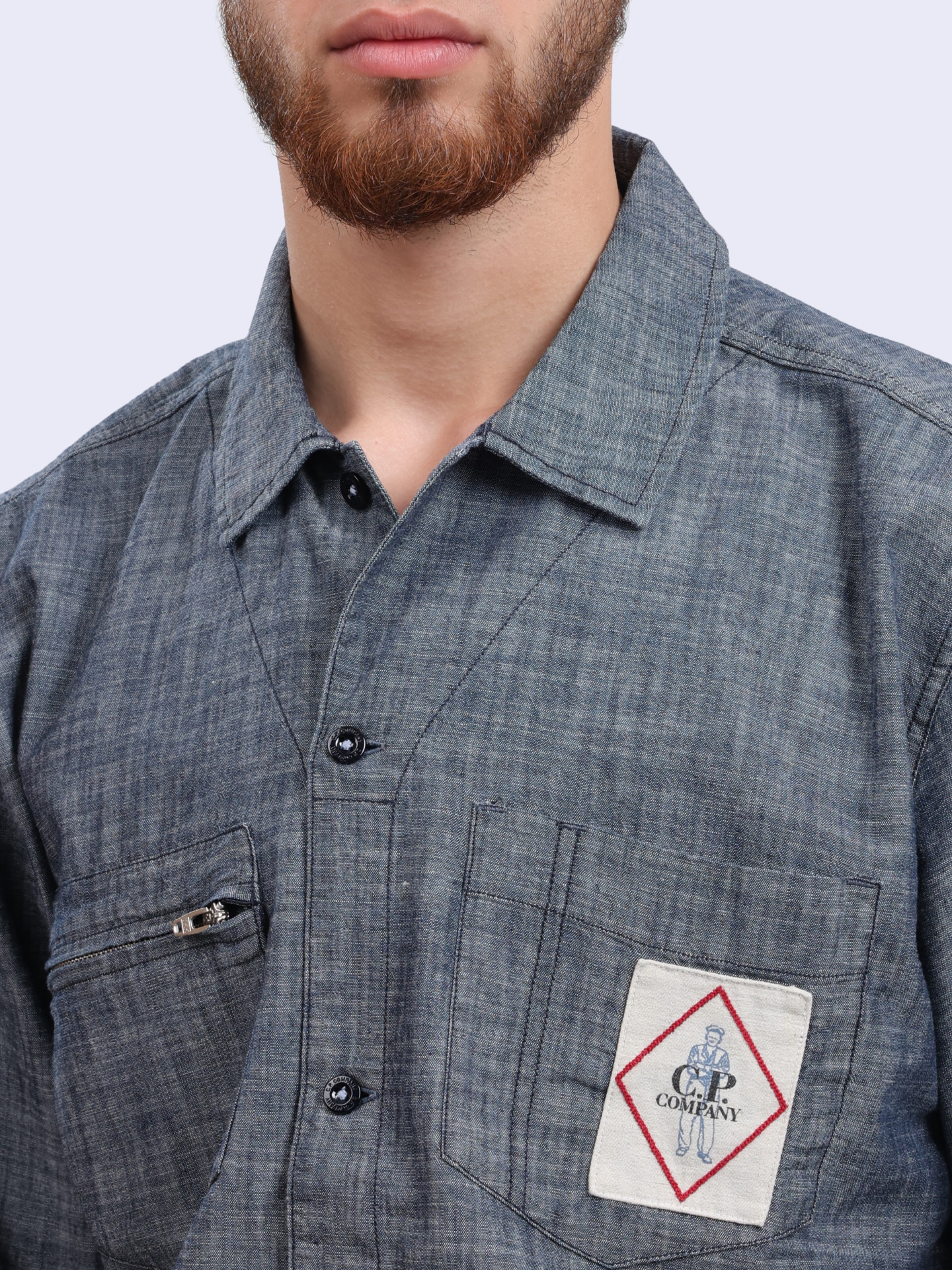 Рубашка C.P. Company 18CMSH152A110065W D17 хлопковая мужская — купить в интернет-магазине Verdistore