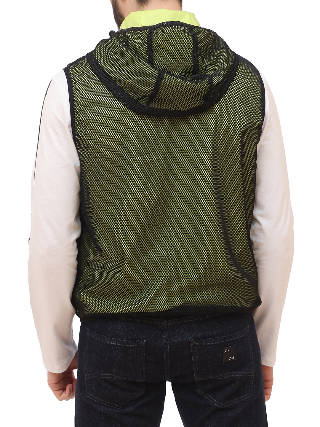 Жилет Armani Exchange 3KZQ16 ZNQGZ 4224 сетчатый мужской с накладными карманами — купить в интернет-магазине Verdistore