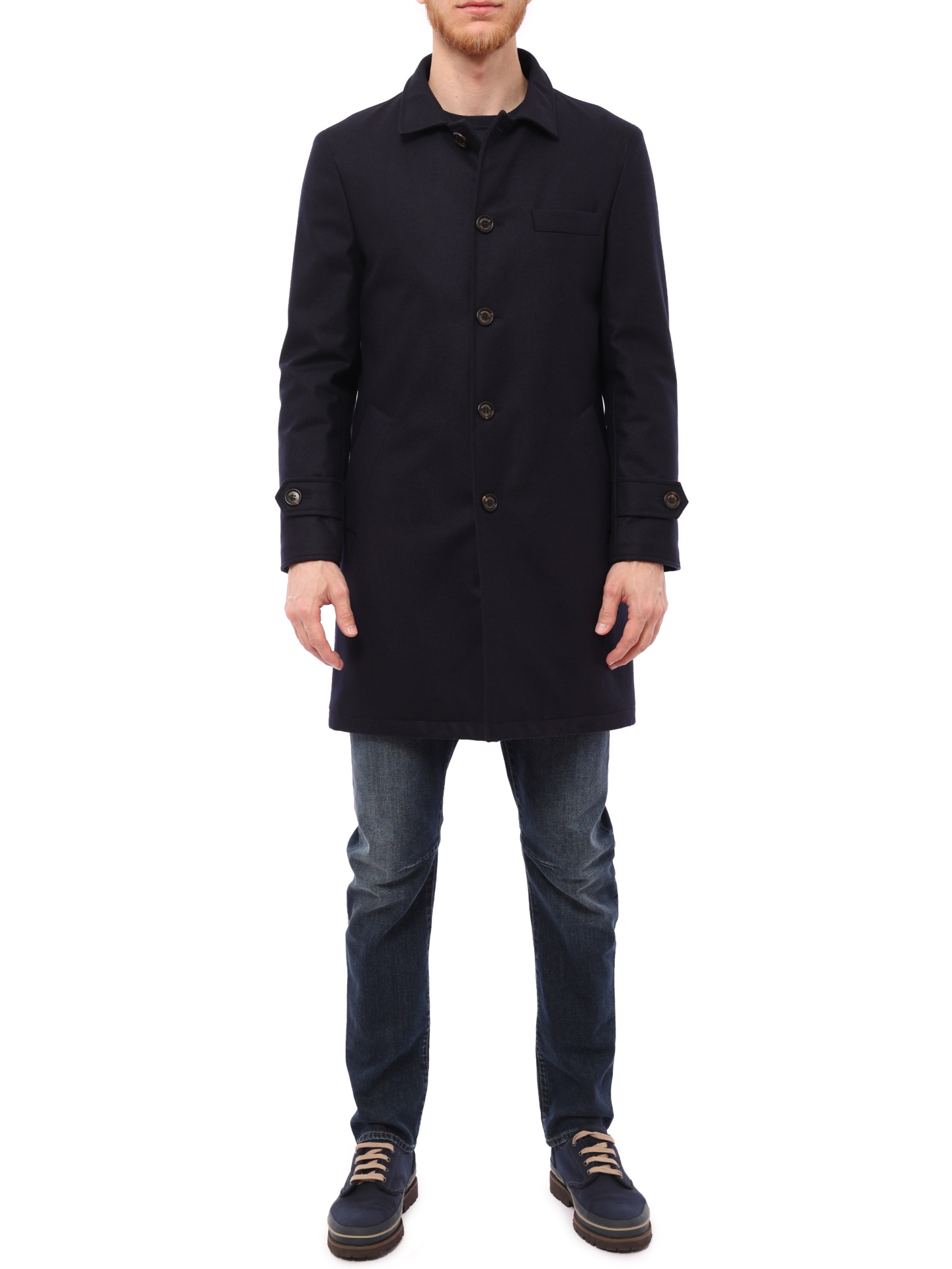 Пальто Brunello Cucinelli MM38P6387 шерстяное мужское — купить в интернет-магазине Verdistore