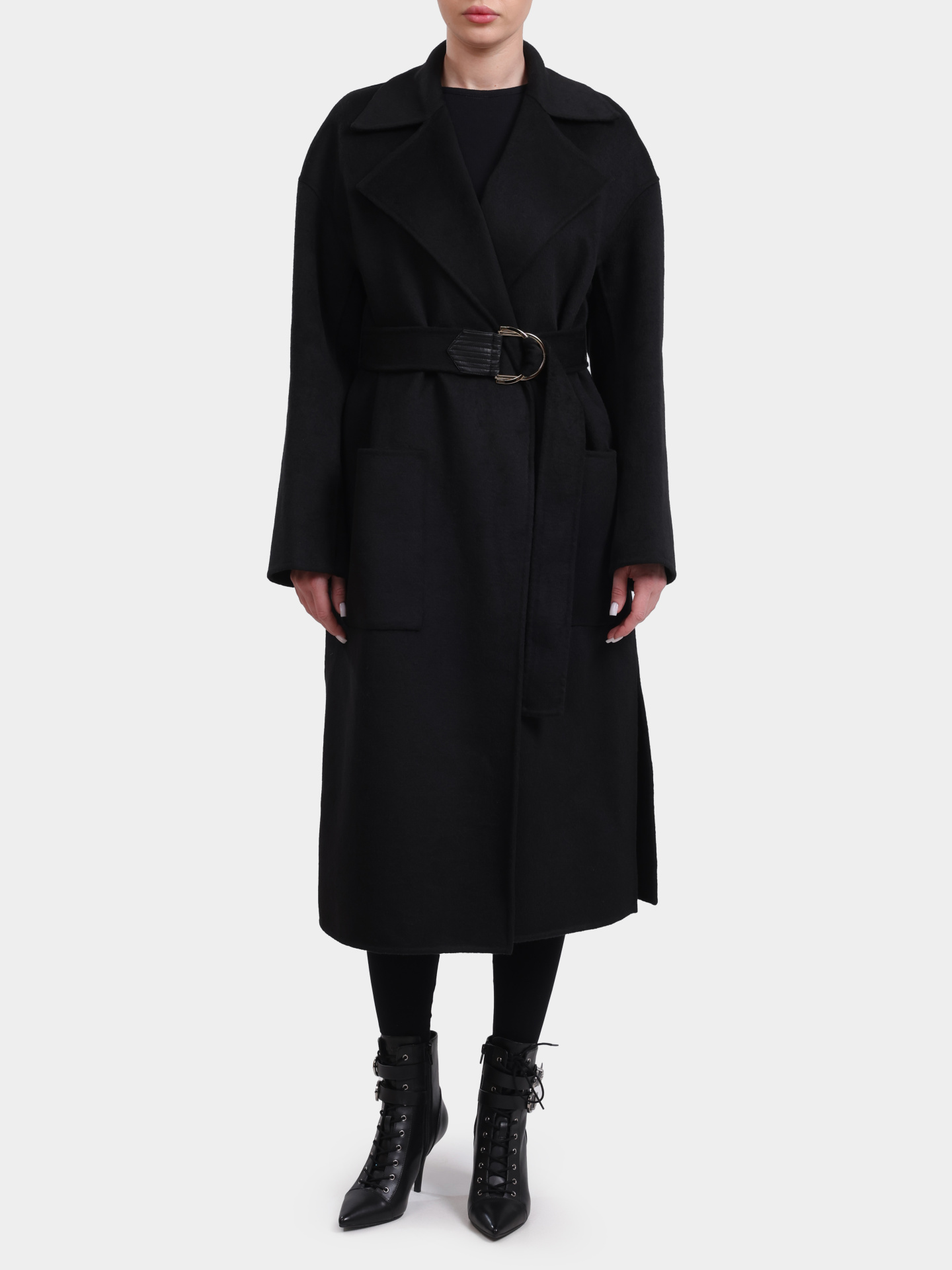 Пальто CF5283 T4627 22222 черное женское — купить в интернет-магазине Verdistore