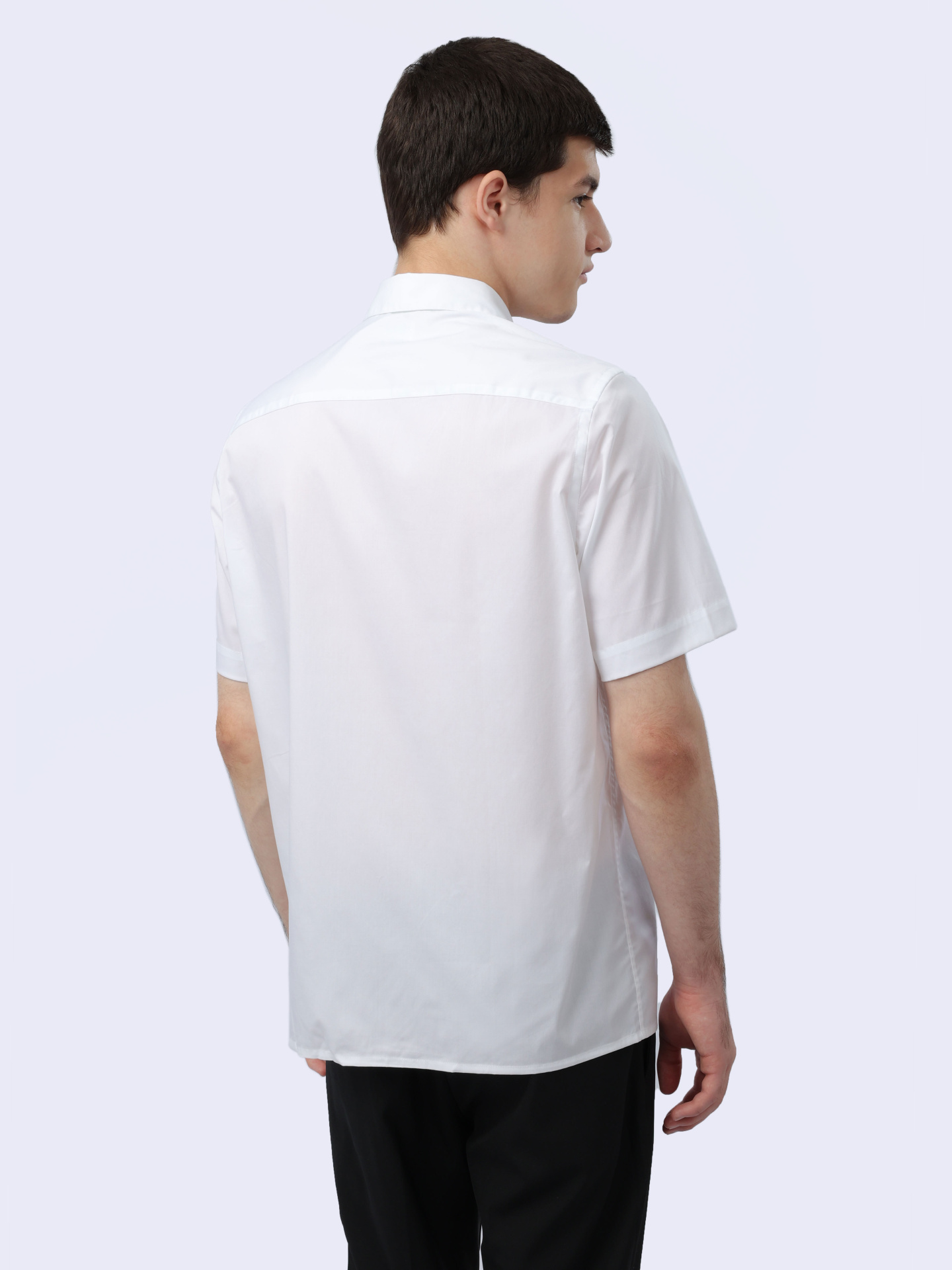 Рубашка Calvin Klein K10K109440 белая мужская из хлопка — купить в интернет-магазине Verdistore