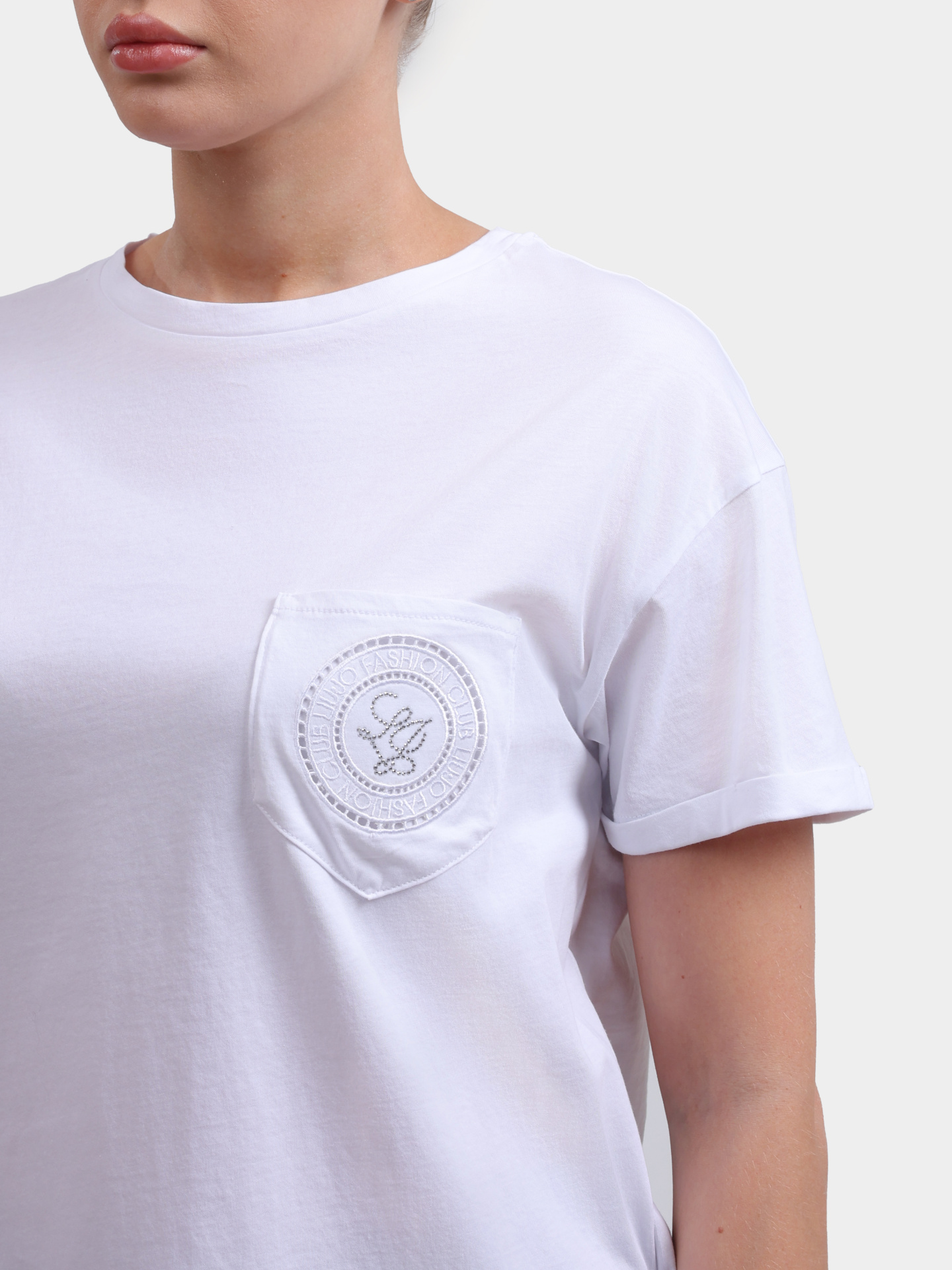 Футболка Liu-Jo WA6372 JS923 P9333 хлопковая женская — купить в интернет-магазине Verdistore