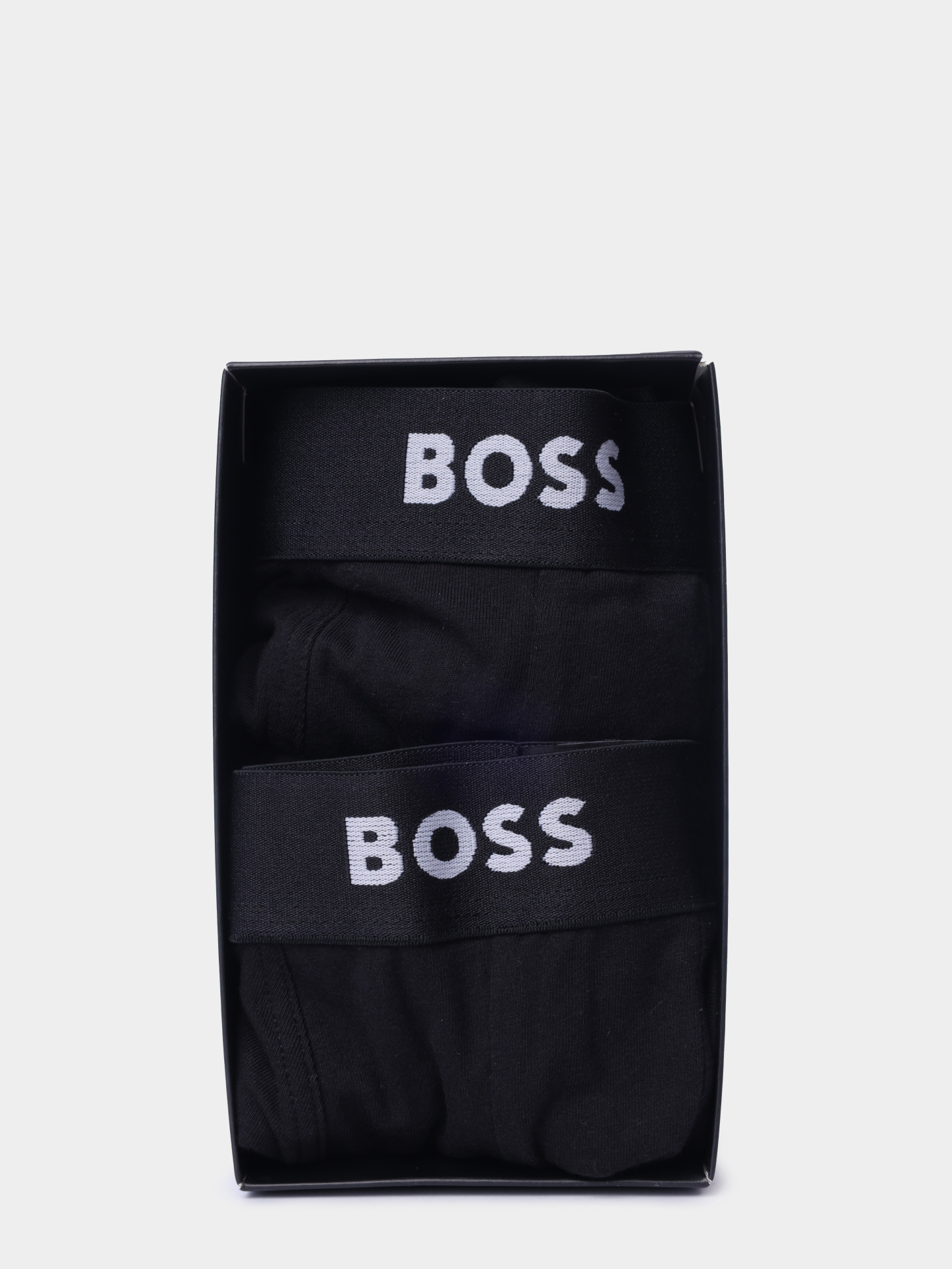Трусы комплект 2 пары Boss Black 50491507 001 из тонкой пряжой с логотипом сбоку — купить в интернет-магазине Verdistore