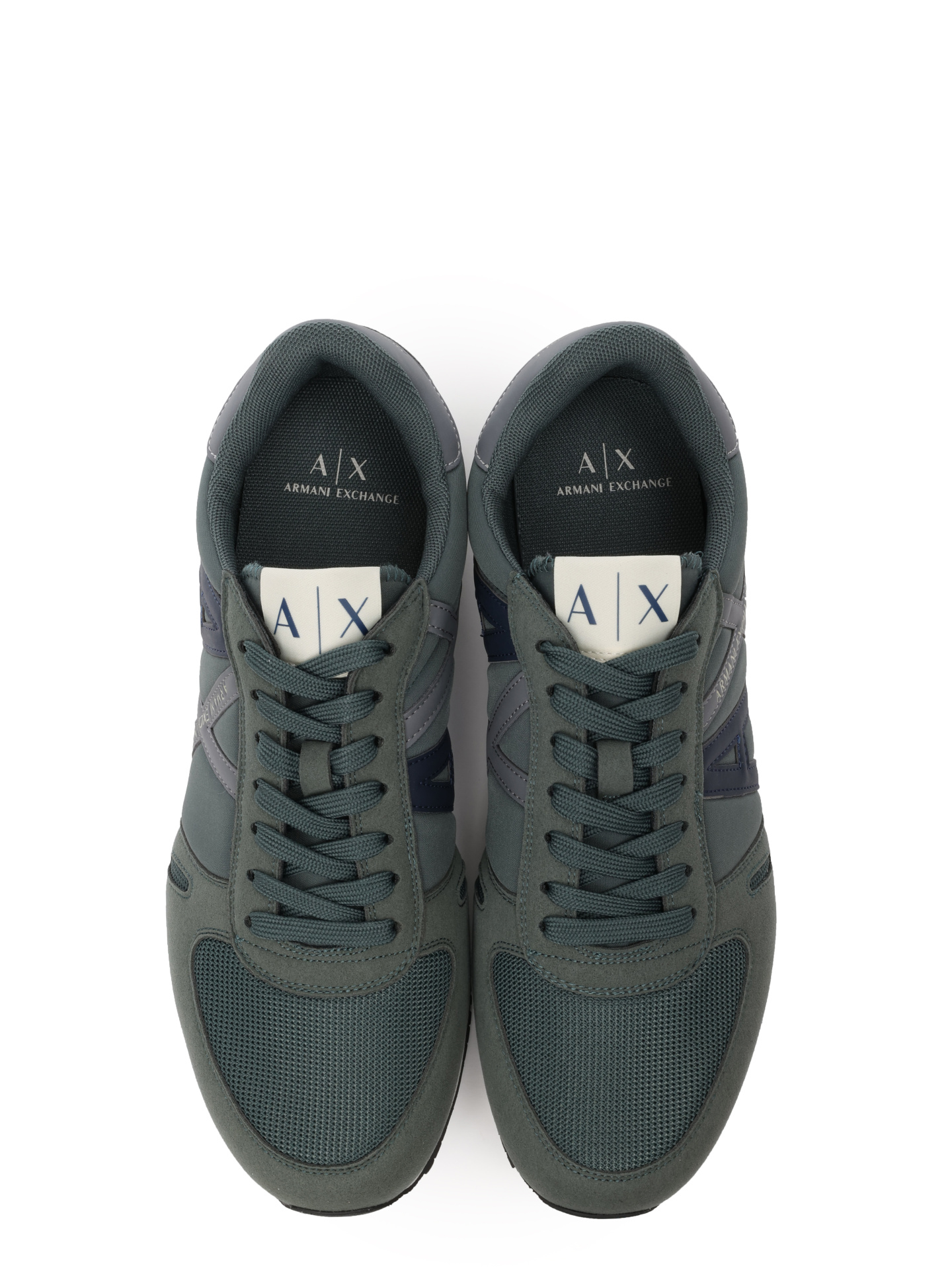 Кроссовки Armani Exchange XUX017 XCC68 T156 мужские текстильные с логотипом — купить в интернет-магазине Verdistore