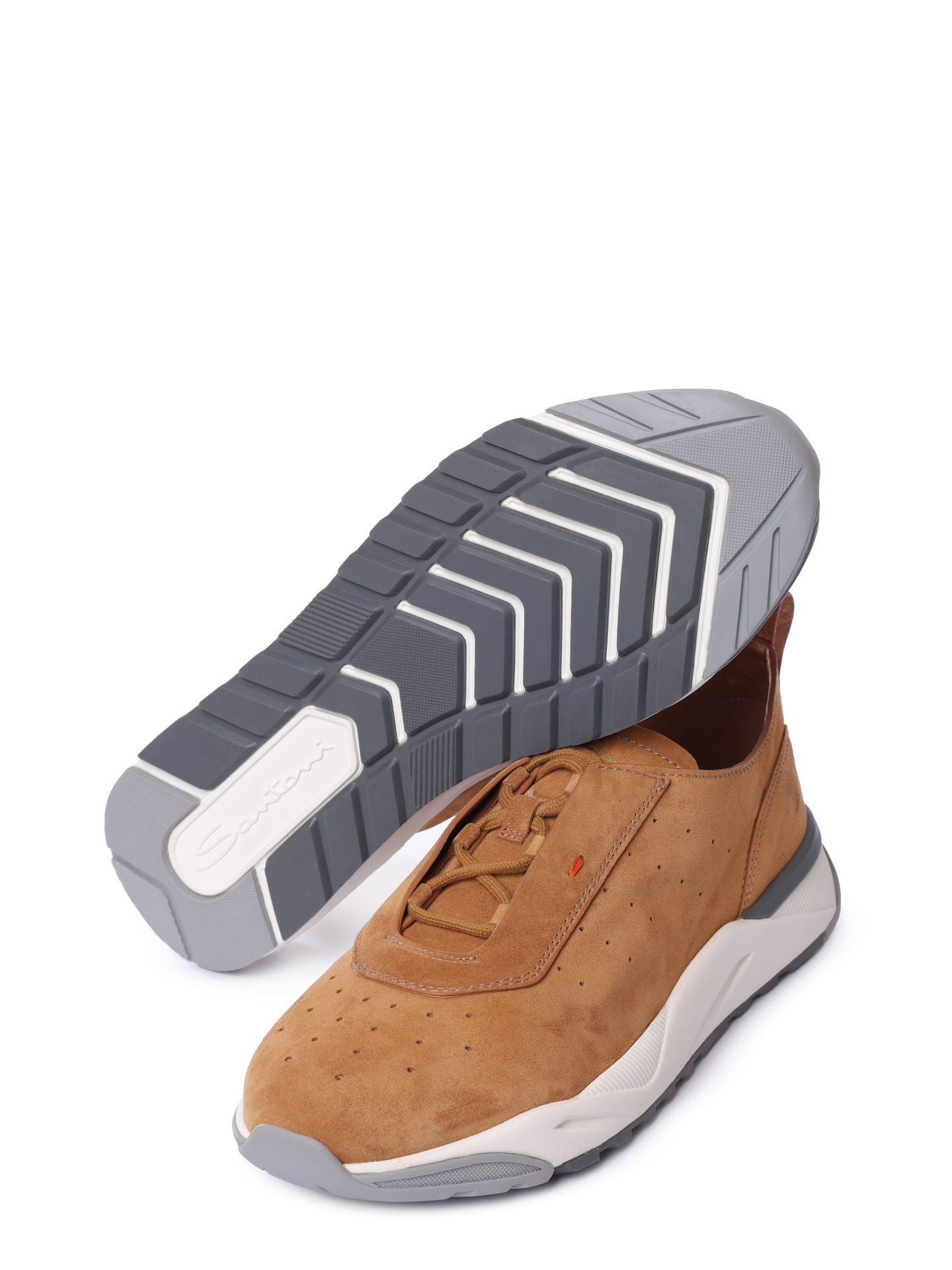Кроссовки Santoni MBIG22032BGRTSEQC39 замшевые мужские — купить в интернет-магазине Verdistore