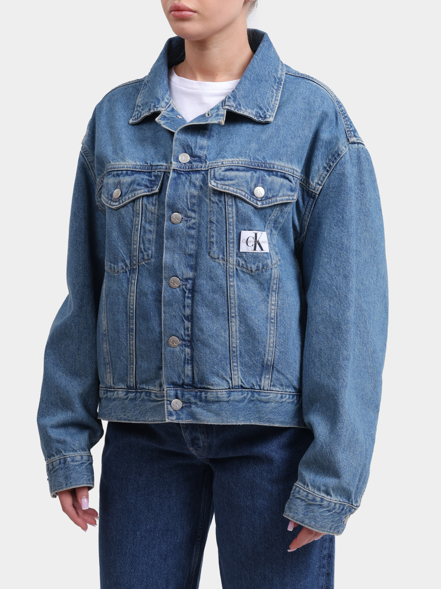 Куртка Calvin Klein Jeans J20J223672 1AA джинсовая женская — купить в интернет-магазине Verdistore