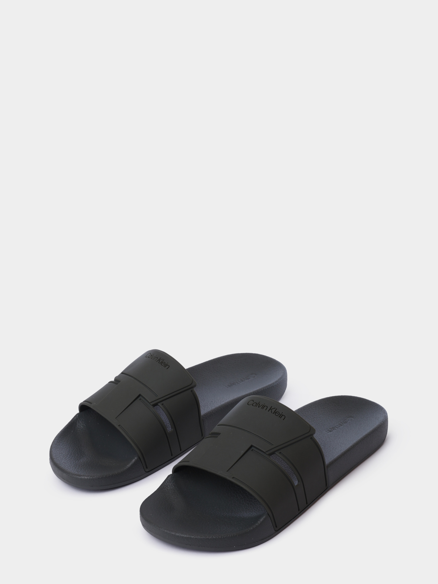 Шлепанцы Calvin Klein HM0HM01752 LEX оливковые мужские — купить в интернет-магазине Verdistore