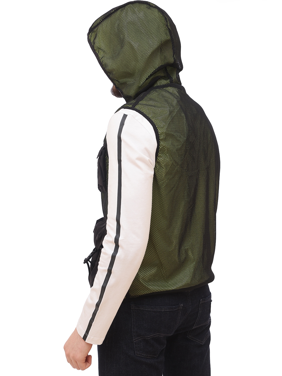 Жилет Armani Exchange 3KZQ16 ZNQGZ 4224 сетчатый мужской с накладными карманами — купить в интернет-магазине Verdistore