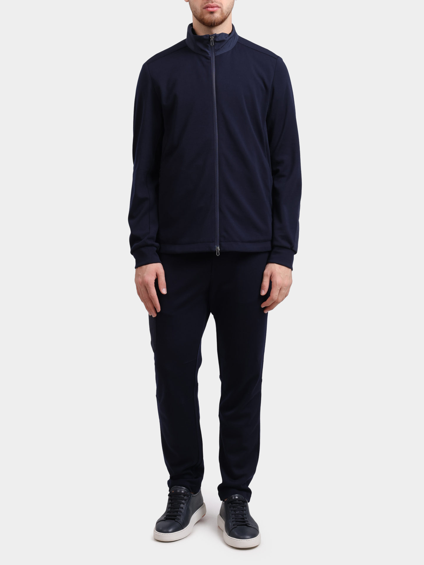 Мастерка Sease WK034TJ073 B13 темно-синяя мужская с нейлоновыми вставками — купить в интернет-магазине Verdistore