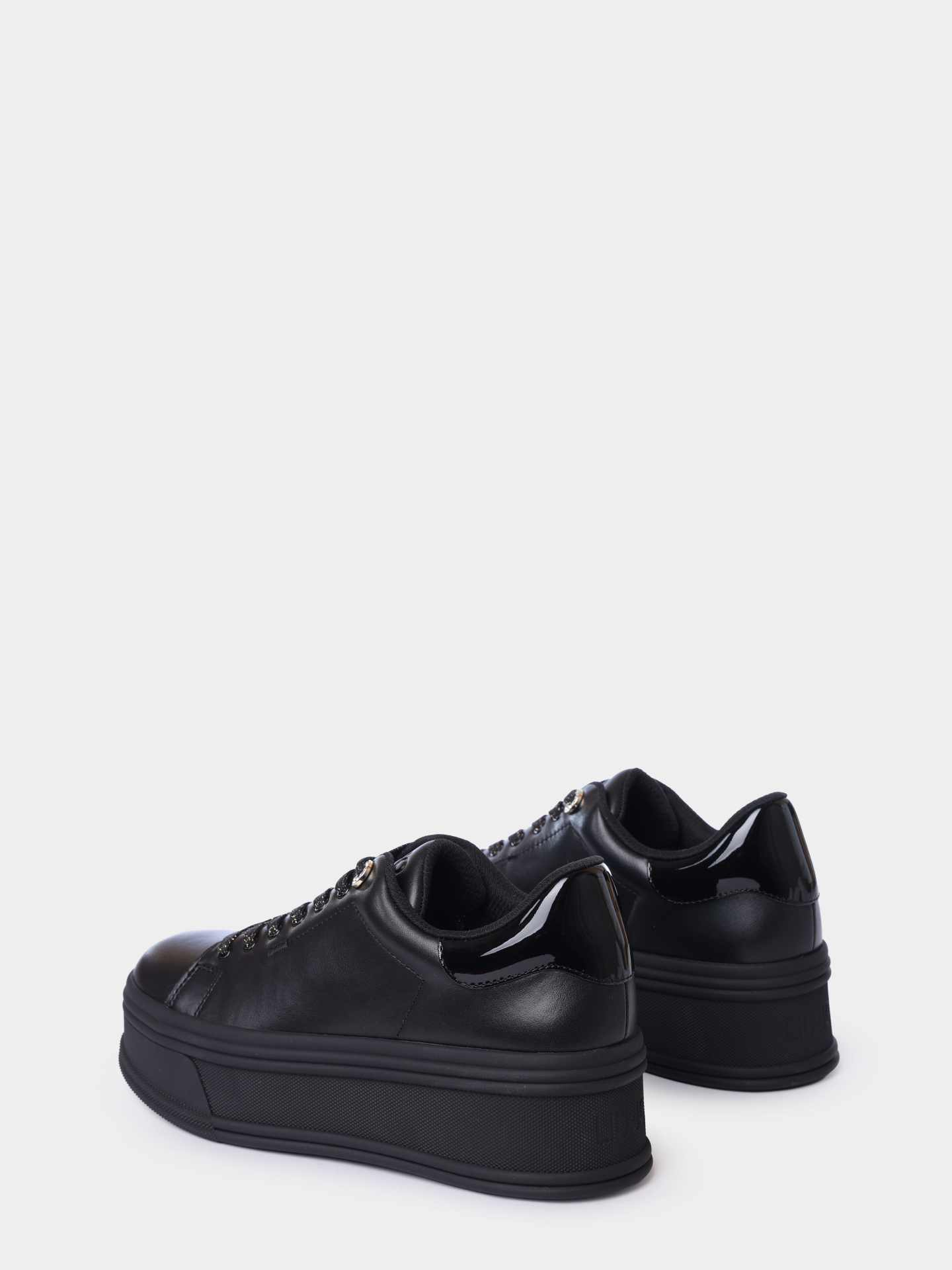 Кеды Liu-Jo BF5039PX53222222 черные женские из кожи — купить в интернет-магазине Verdistore