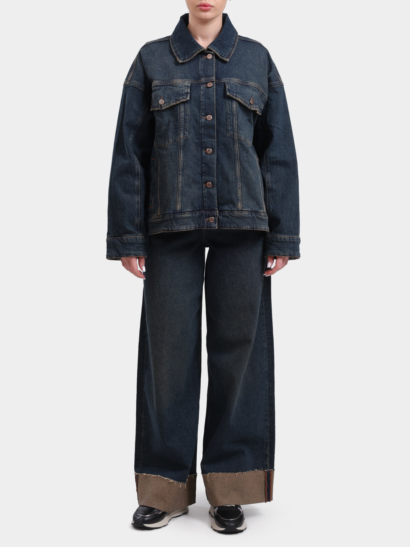 Джинсы 71434-1560-02 женские с отворотами — купить в интернет-магазине Verdistore