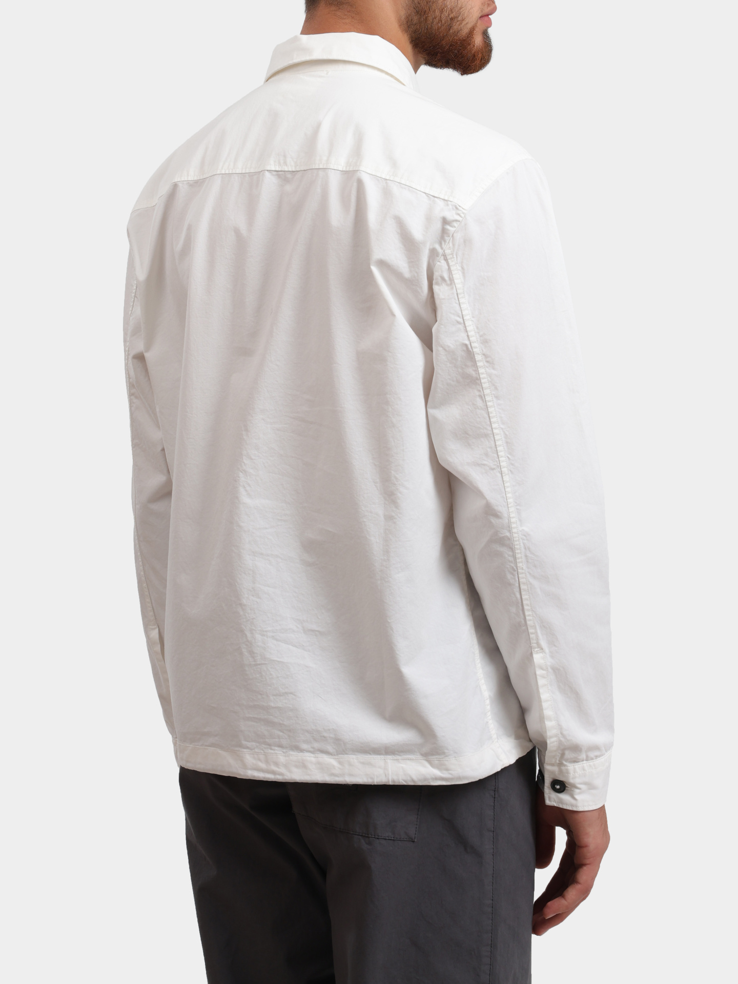 Рубашка C.P. Company 18CMOS142A 110143G 103 белая мужская из хлопка — купить в интернет-магазине Verdistore