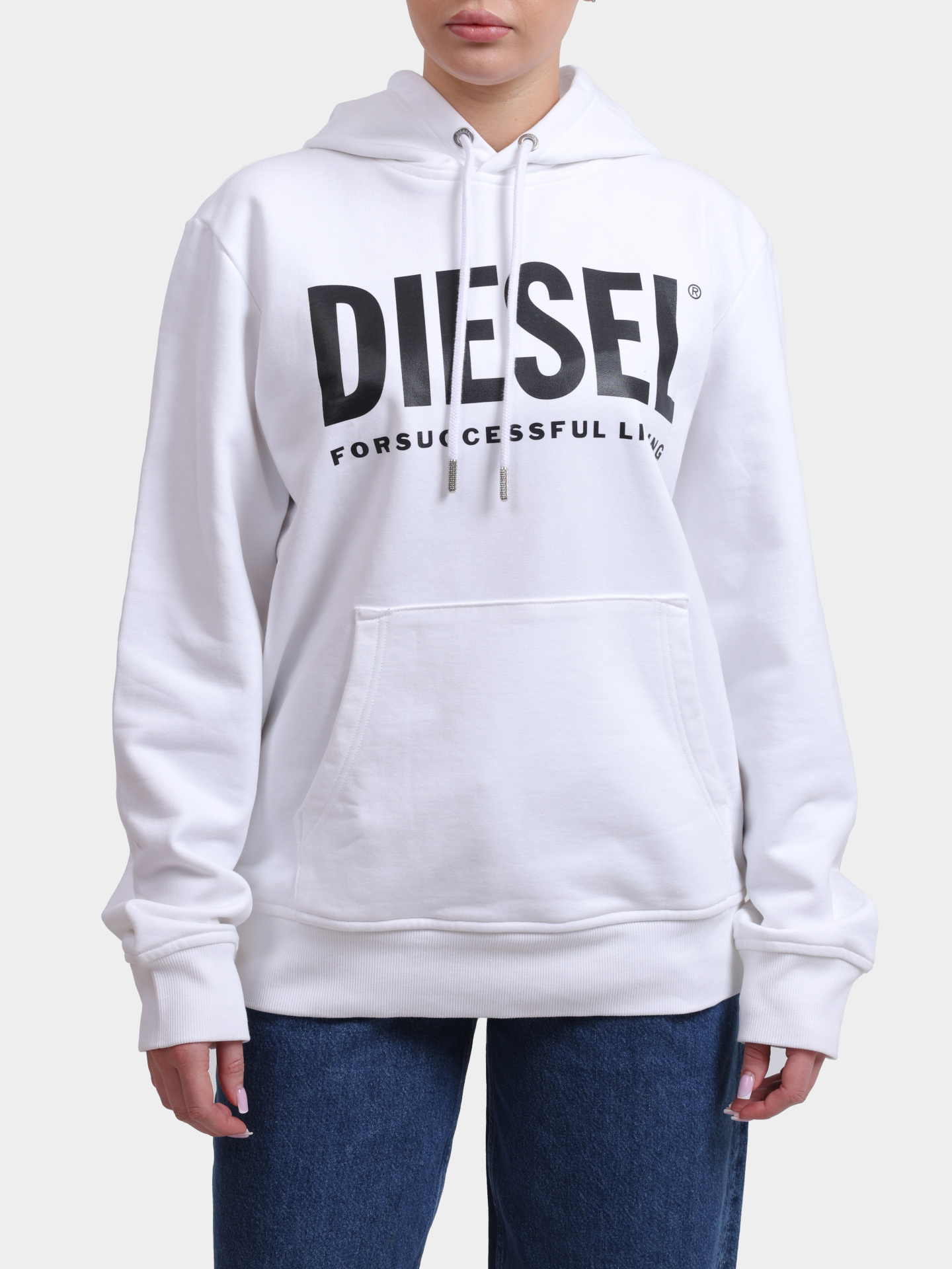 Худи Diesel A028130BAWT100 хлопковое женское — купить в интернет-магазине Verdistore