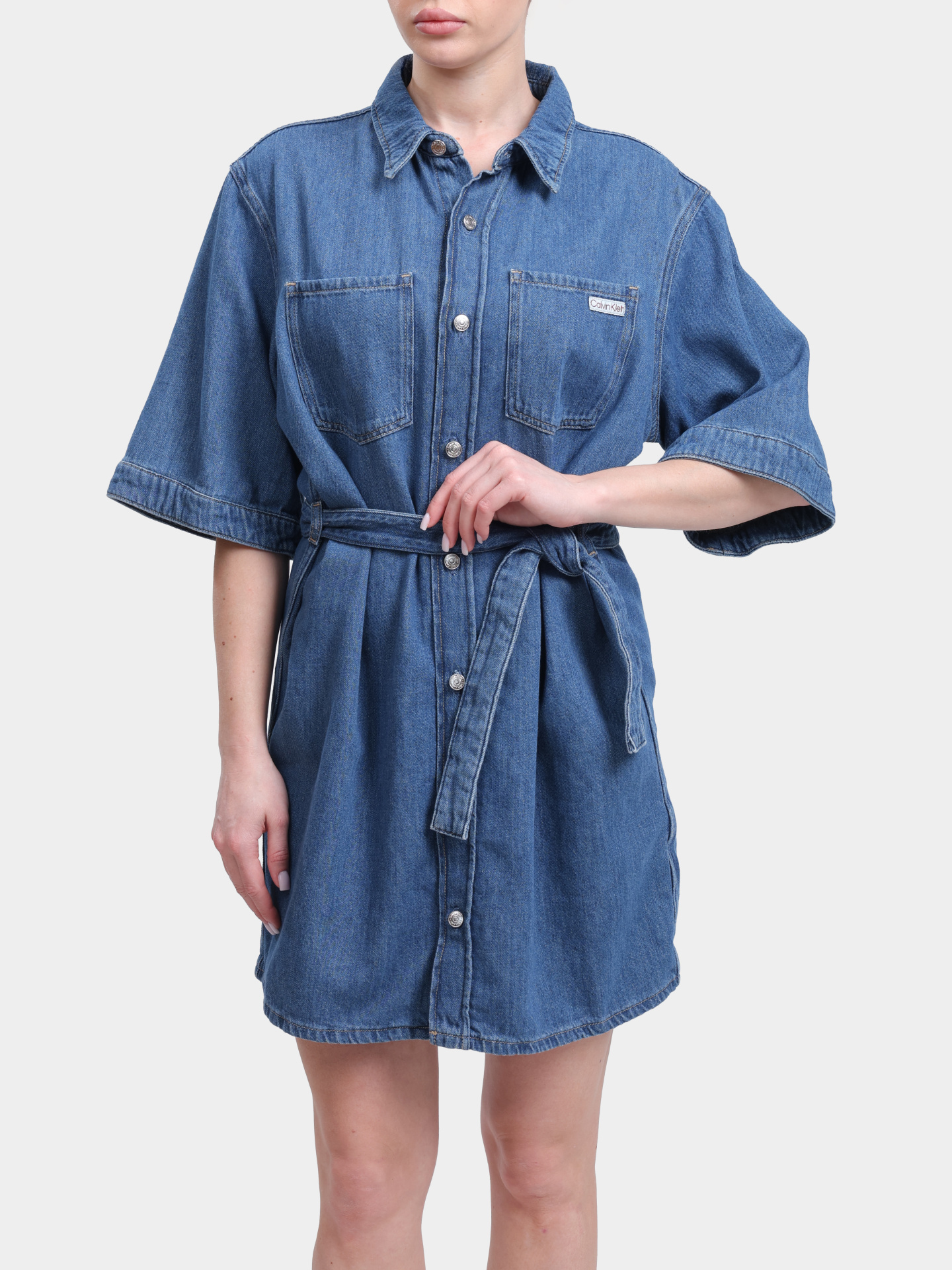 Платье Calvin Klein Jeans J20J225169 1A4 джинсовое женское — купить в интернет-магазине Verdistore