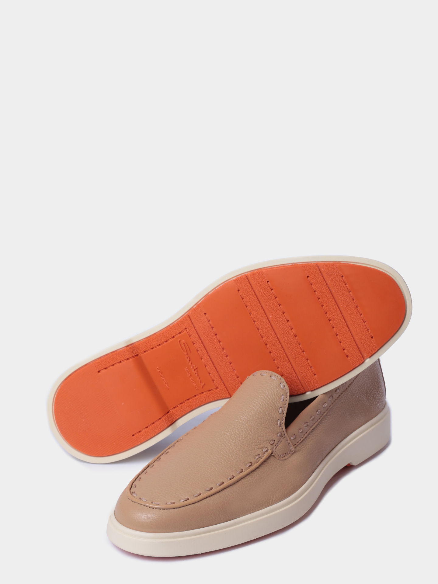 Лоферы Santoni WUYG71436TISSWKAC13 кожаные женские — купить в интернет-магазине Verdistore