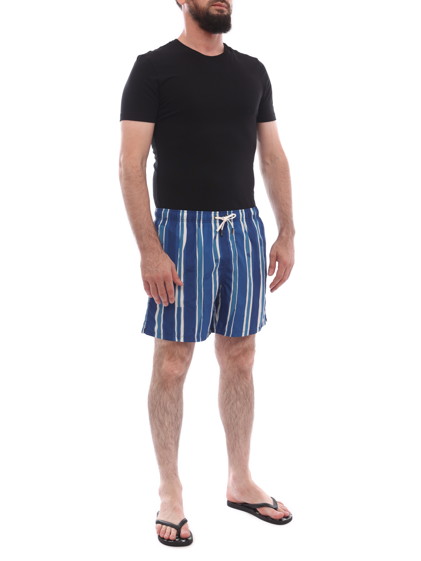 Шорты Ermenegildo Zegna N7B54 424 синие мужские — купить в интернет-магазине Verdistore