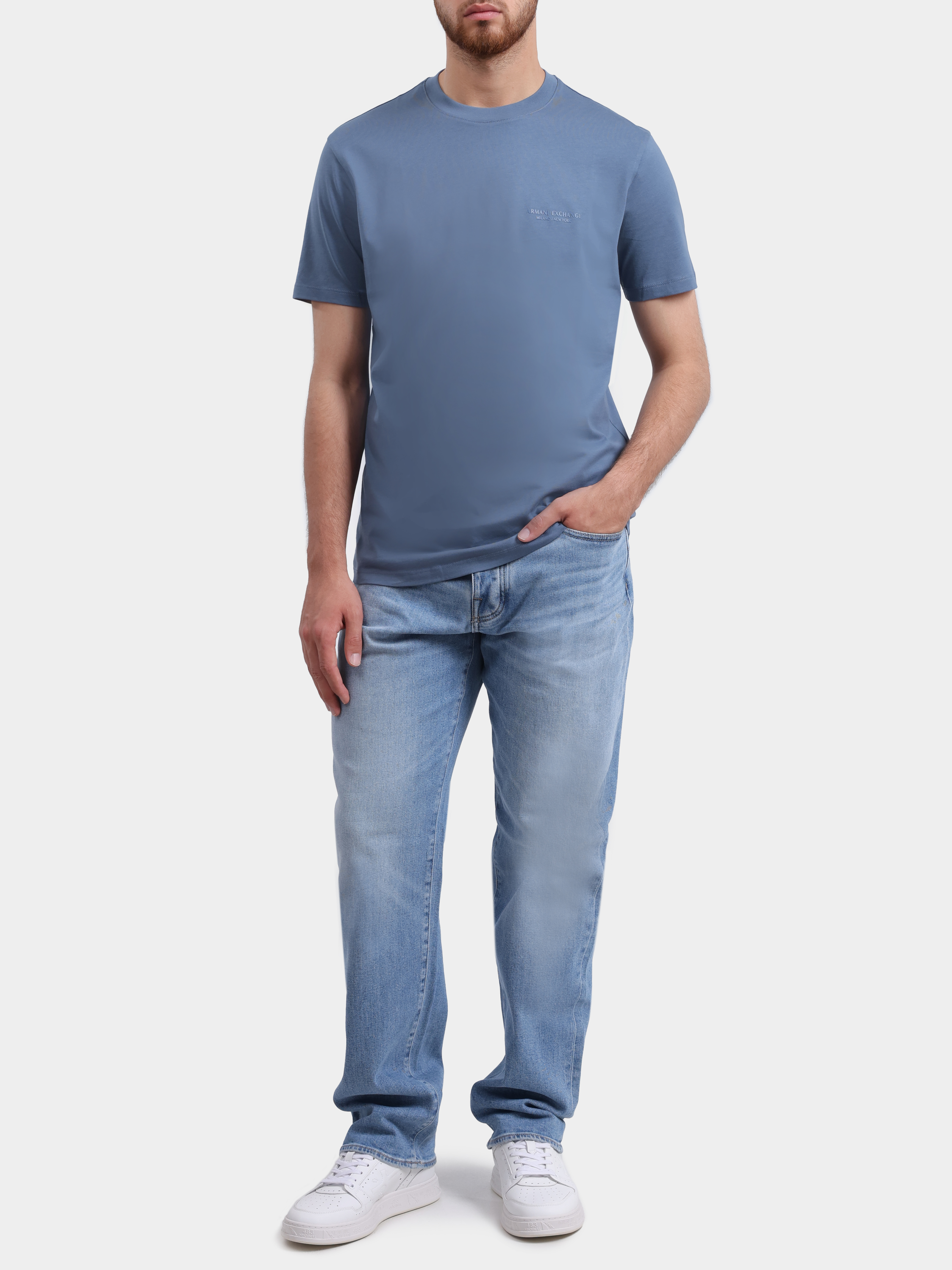 Футболка Armani Exchange XM001281 AF10361 U9302 хлопковая мужская — купить в интернет-магазине Verdistore