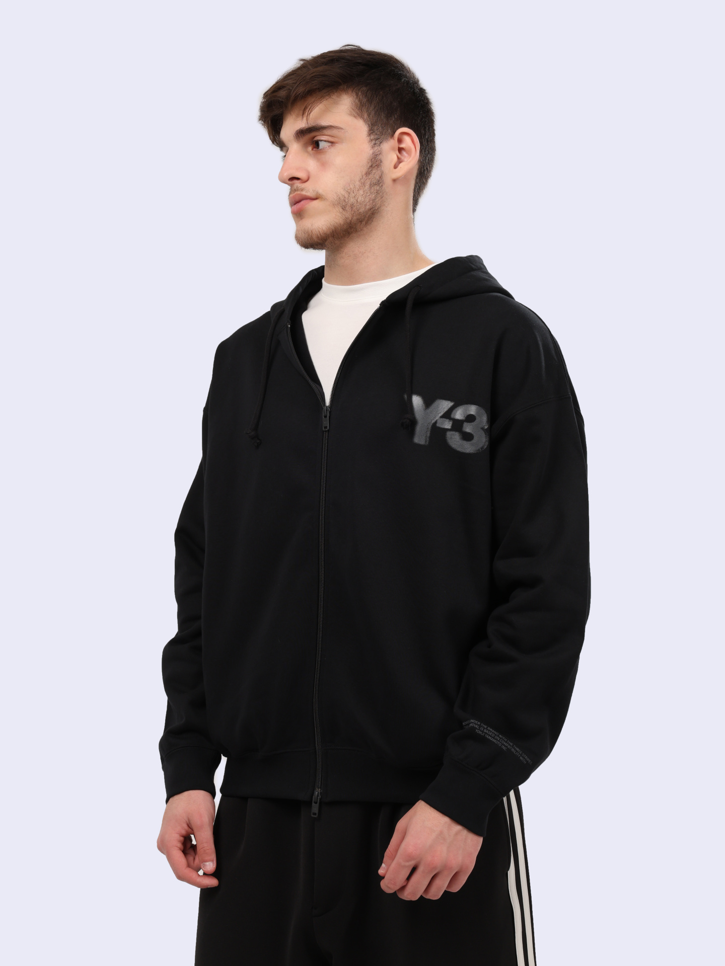 Худи Y-3 JE9278 мужское черное с логотипом — купить в интернет-магазине Verdistore