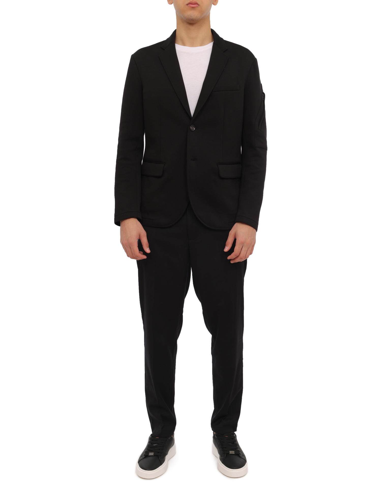 Пиджак Armani Exchange 6RZGLB ZJZGZ 1200 черный мужской с накладным карманом — купить в интернет-магазине Verdistore