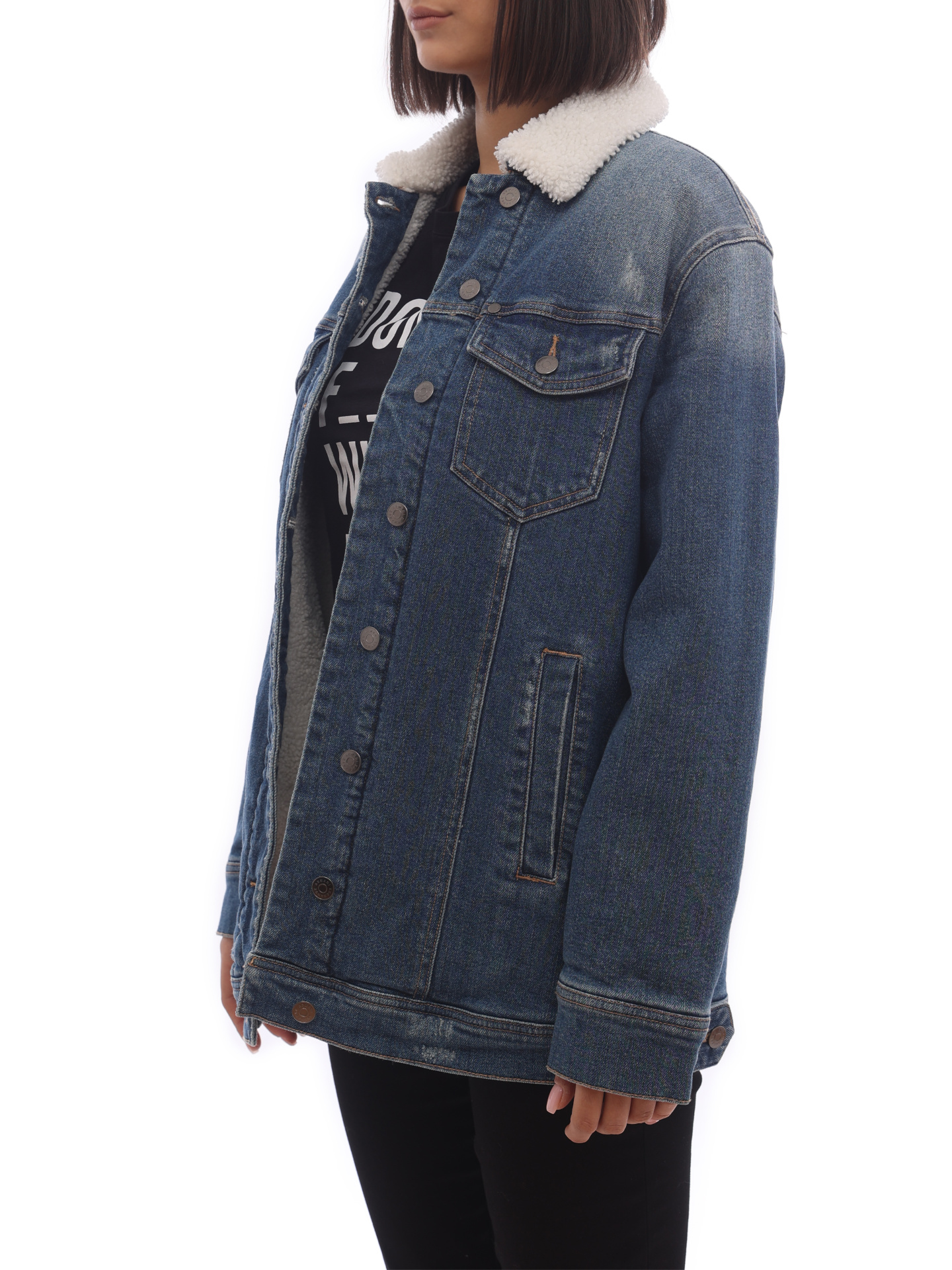 Куртка Armani Exchange 6ZYB02 утепленная женская из денима — купить в интернет-магазине Verdistore