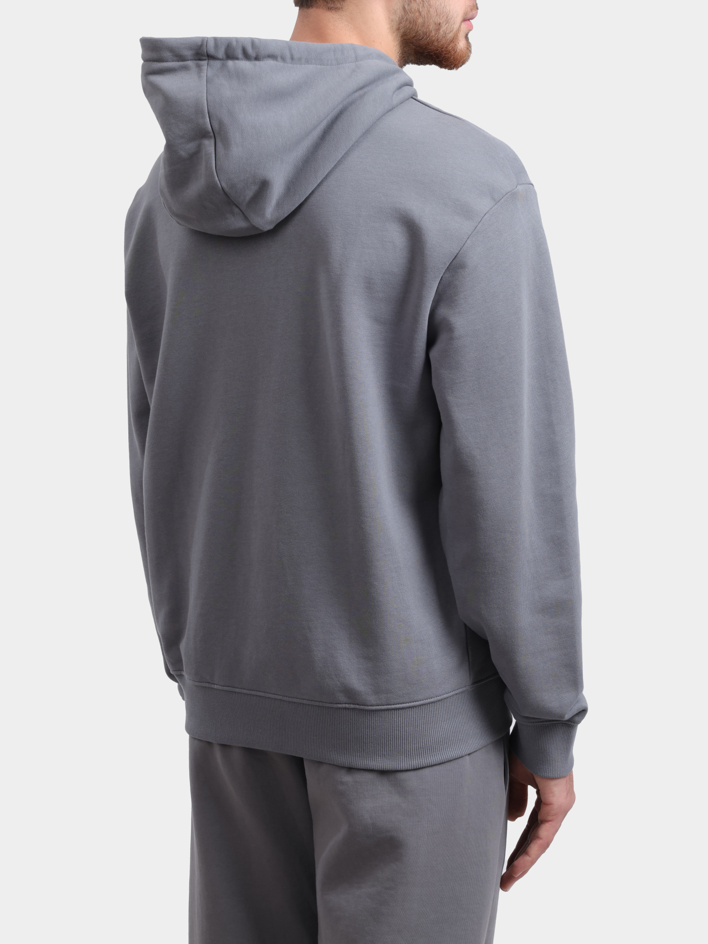 Худи Hugo Dapo 10231445 01 50486478 серое мужское — купить в интернет-магазине Verdistore