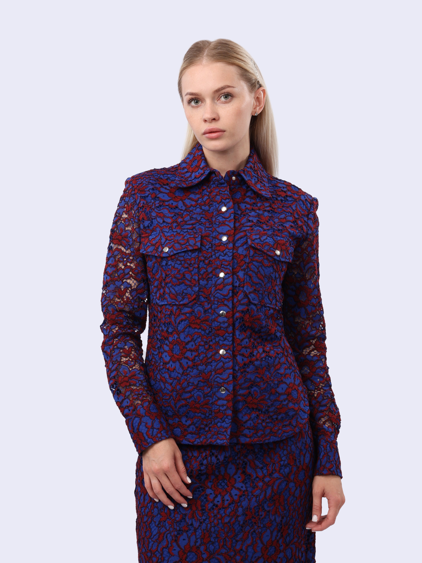 Блузка Calvin Klein K20K200519 кружевная женская — купить в интернет-магазине Verdistore