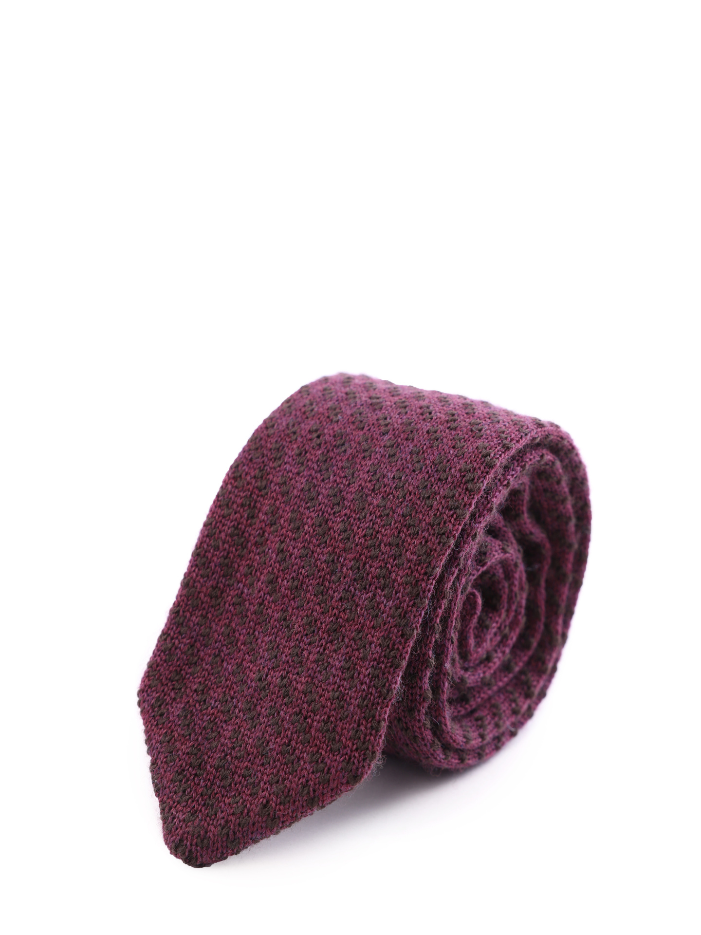 Галстук из мягкой такани бордового цвета — купить в интернет-магазине Verdistore