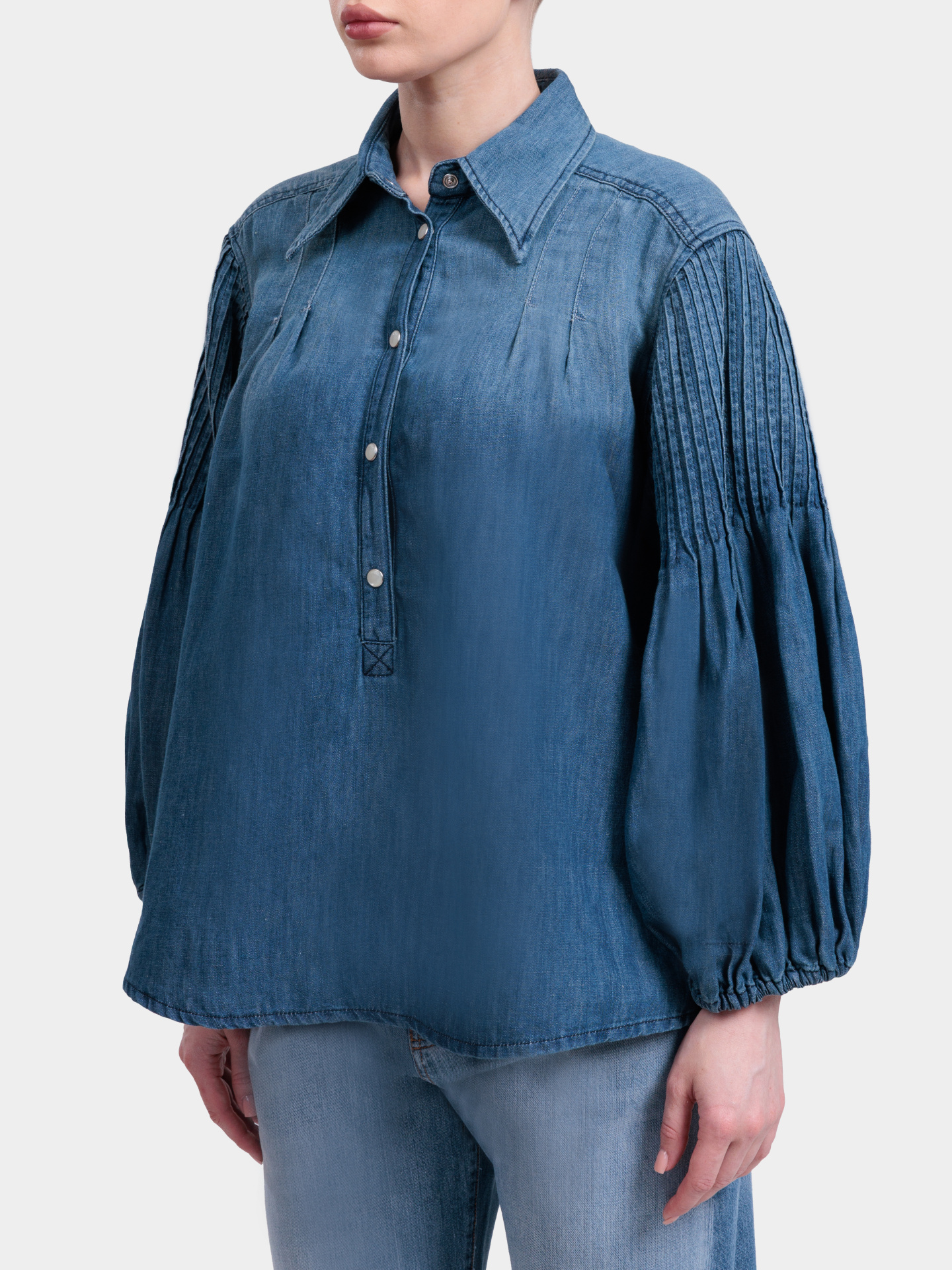Блуза Pinko 106402 A33J PJL джинсовая женская — купить в интернет-магазине Verdistore