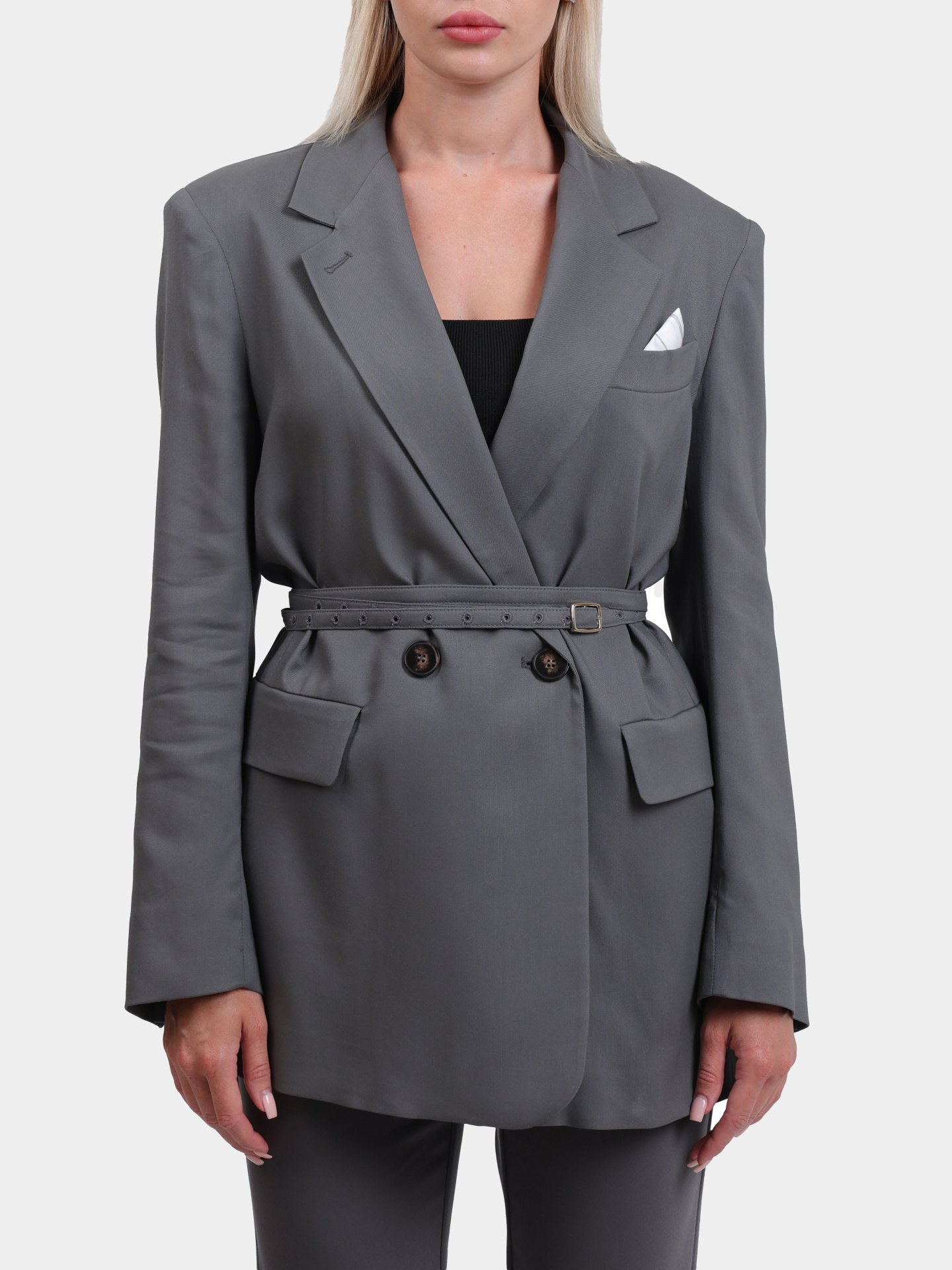 Жакет MARELLA MANISA 005 двубортный женский с ремнем — купить в интернет-магазине Verdistore