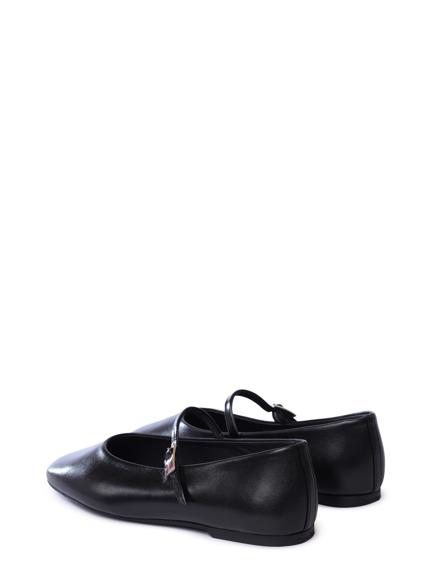 Балетки Calvin Klein HW0HW02483 BEH черные женские из кожи — купить в интернет-магазине Verdistore