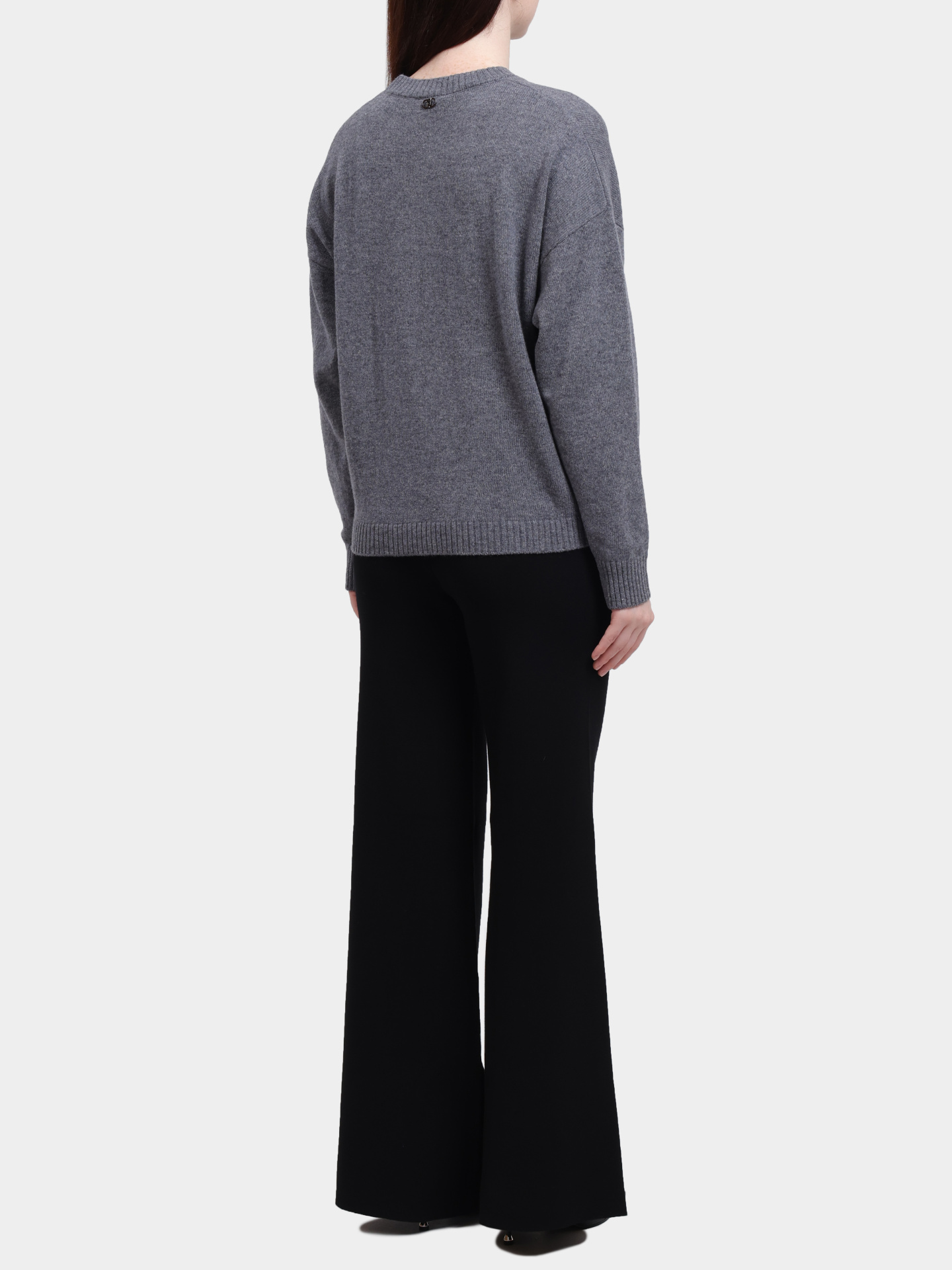 Свитер Liu-Jo MF5039 MS009 02050 серый женский из шерсти — купить в интернет-магазине Verdistore