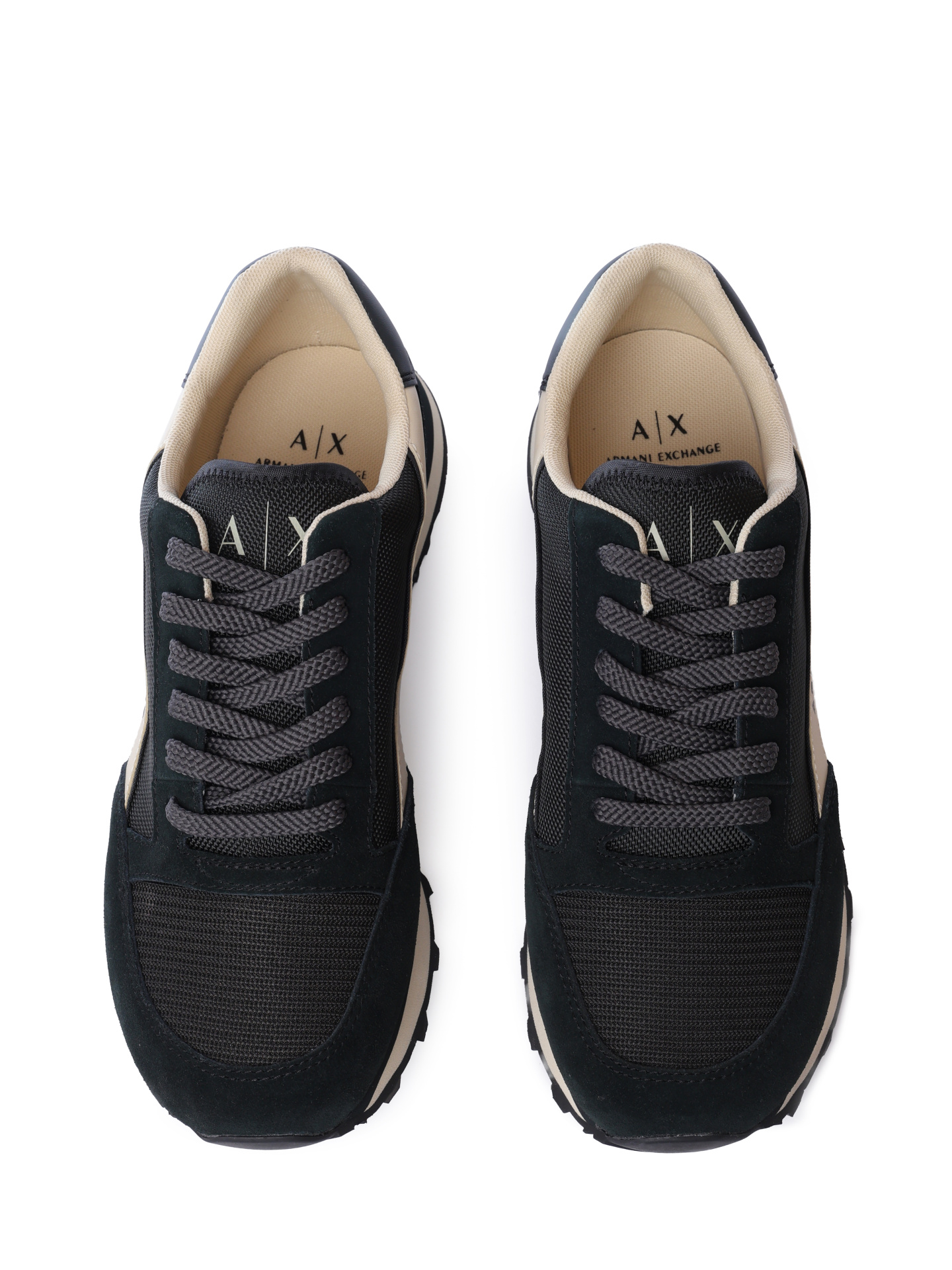 Кроссовки Armani Exchange XUX083 XV263 U395 комбинированные мужские с логотипом — купить в интернет-магазине Verdistore
